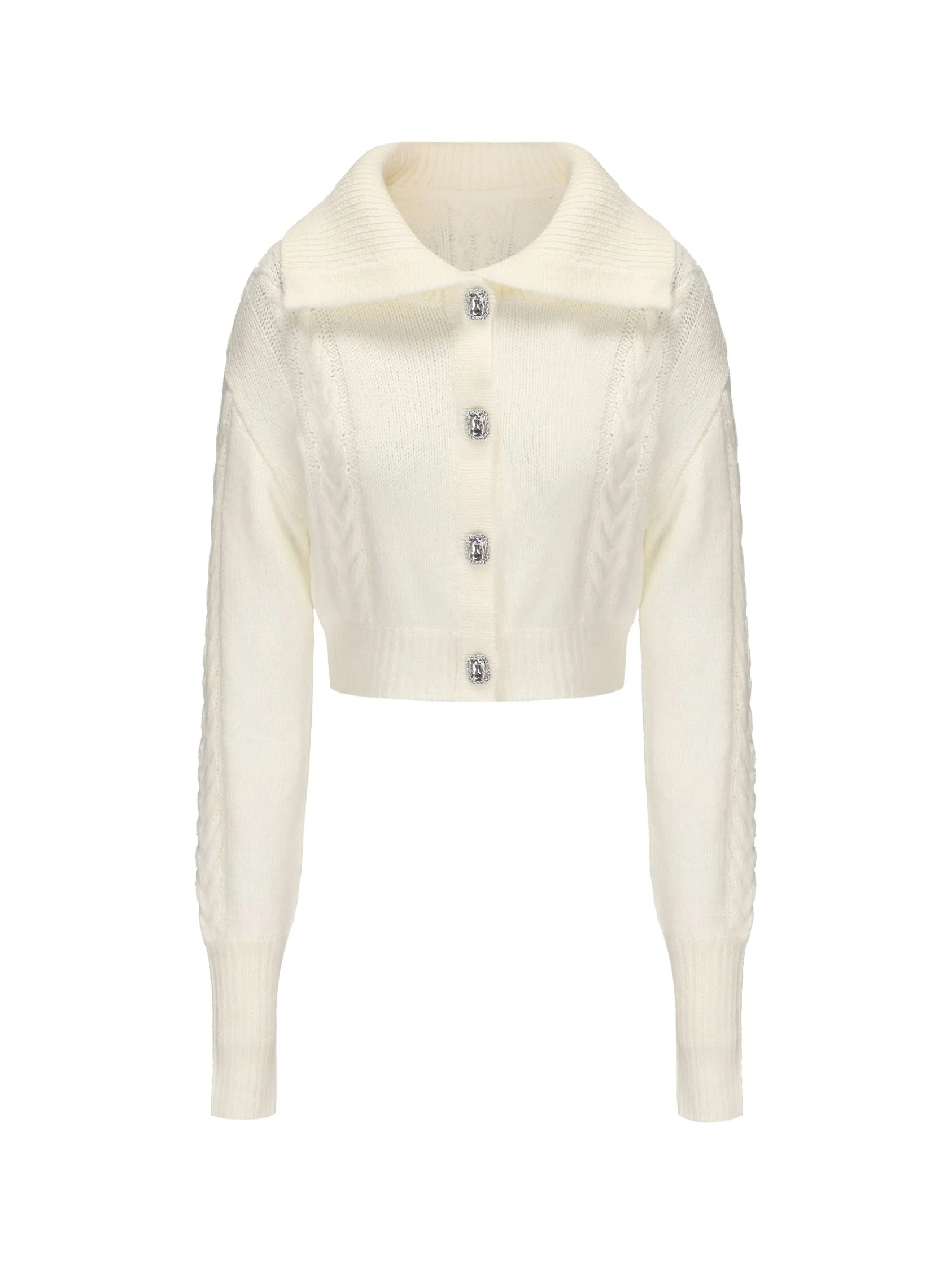 Addison Coat + Scarf Set (White)