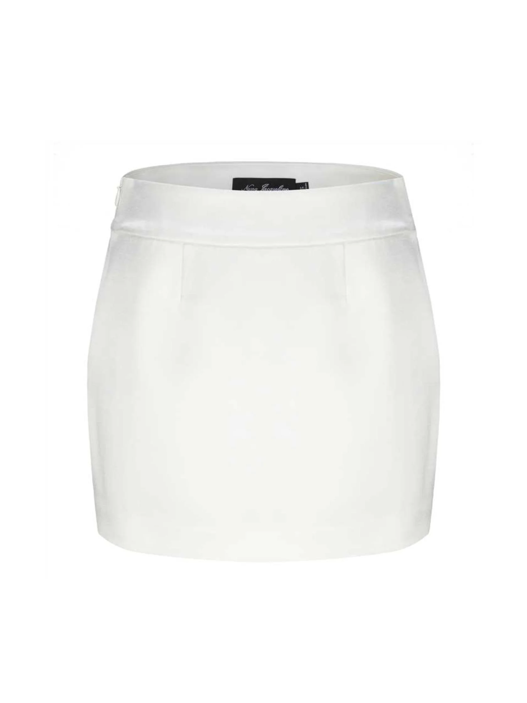 Emilia Satin Skirt (White) (Final Sale)