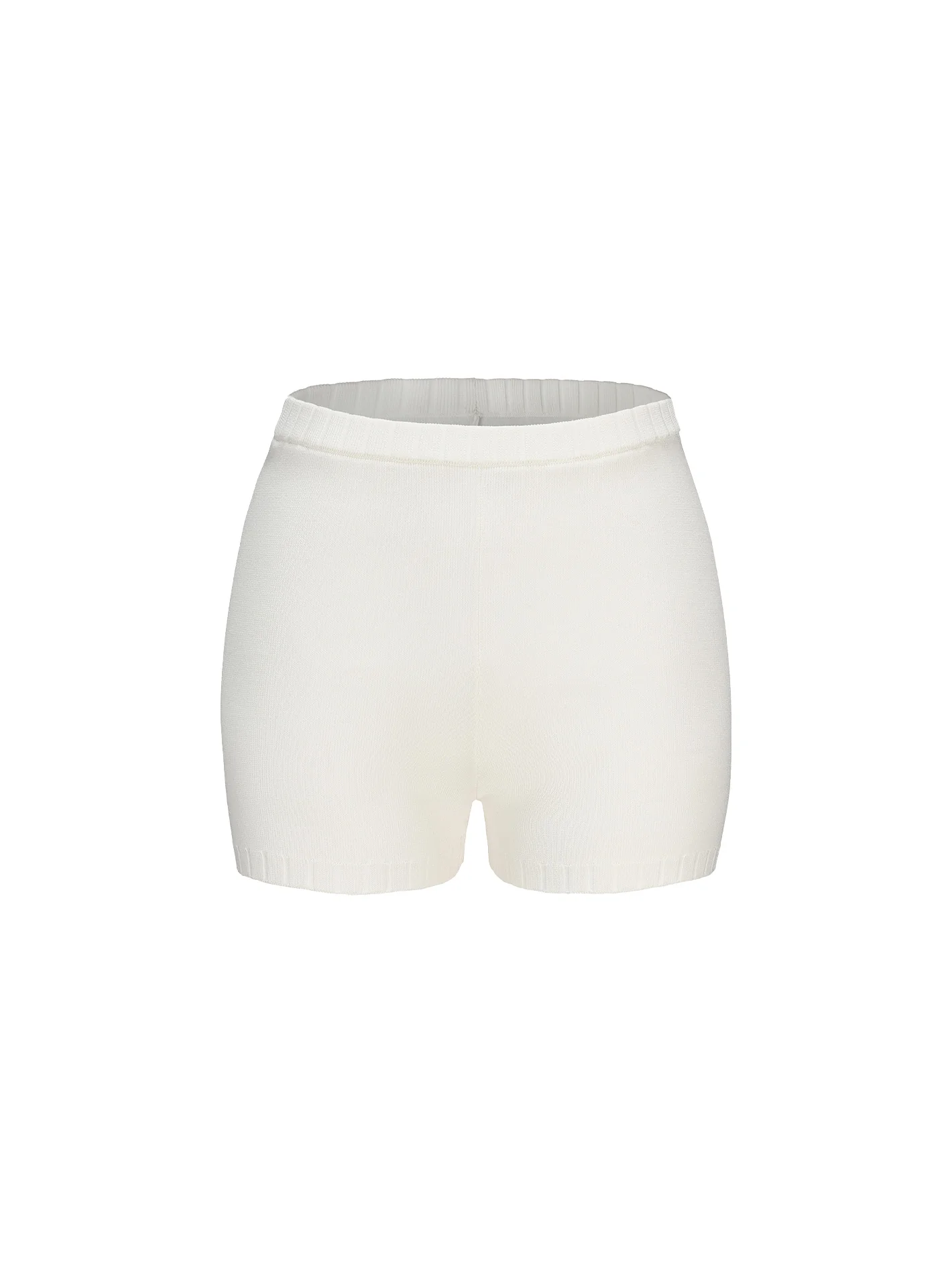 Kennedy Knit Shorts (White)