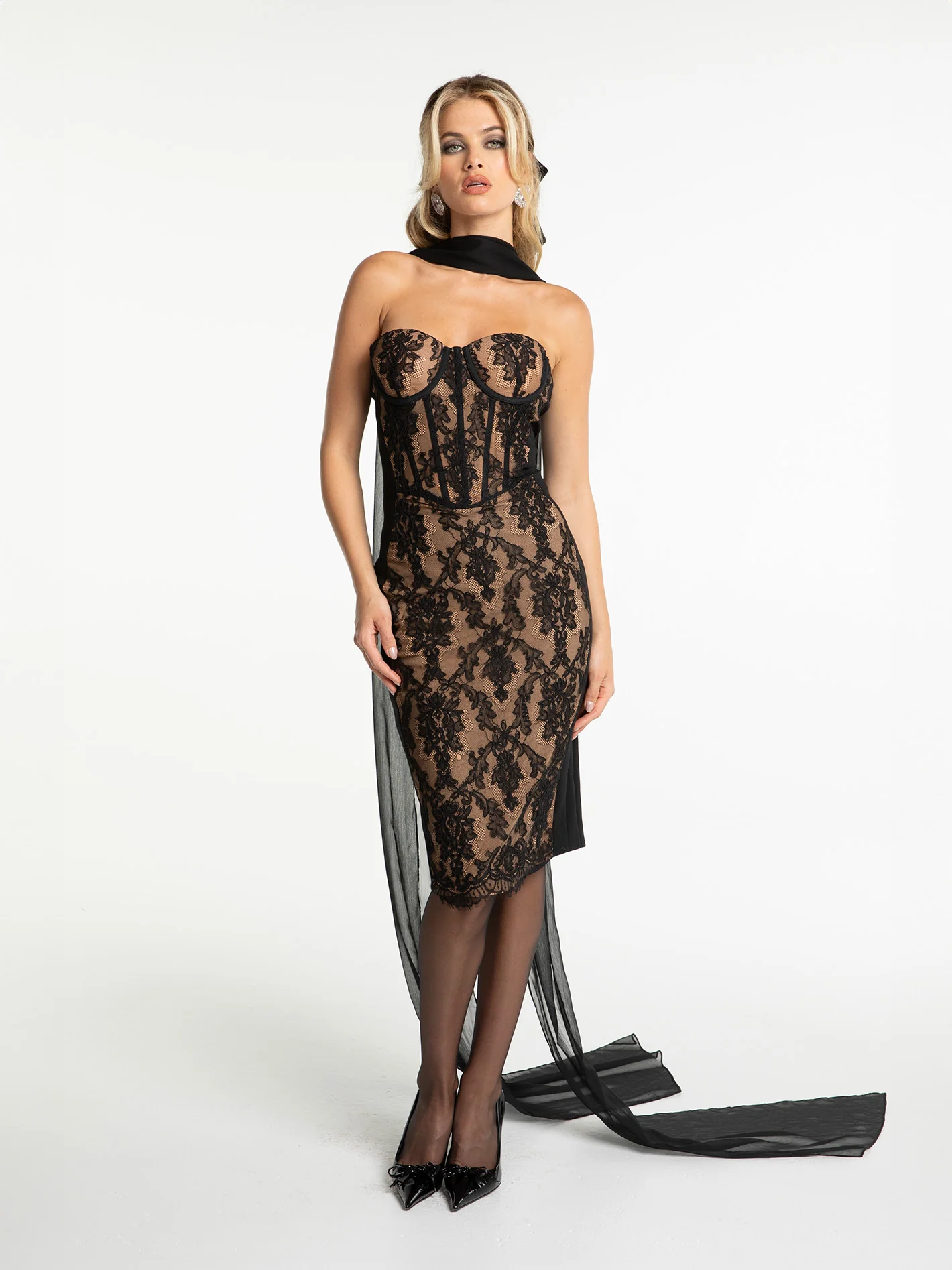 Elsa Lace Dress (Black)