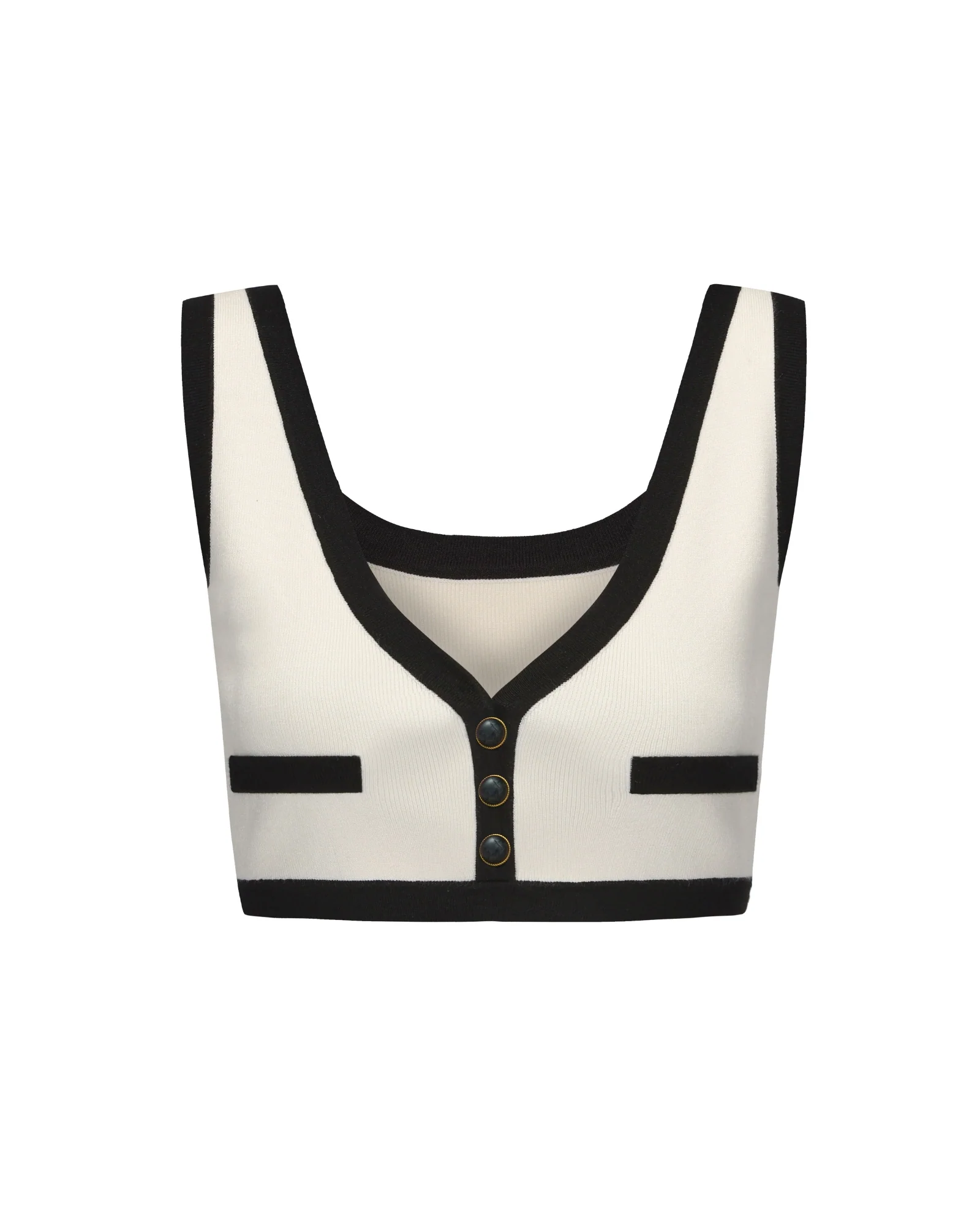 Eliza Vest Top (White)