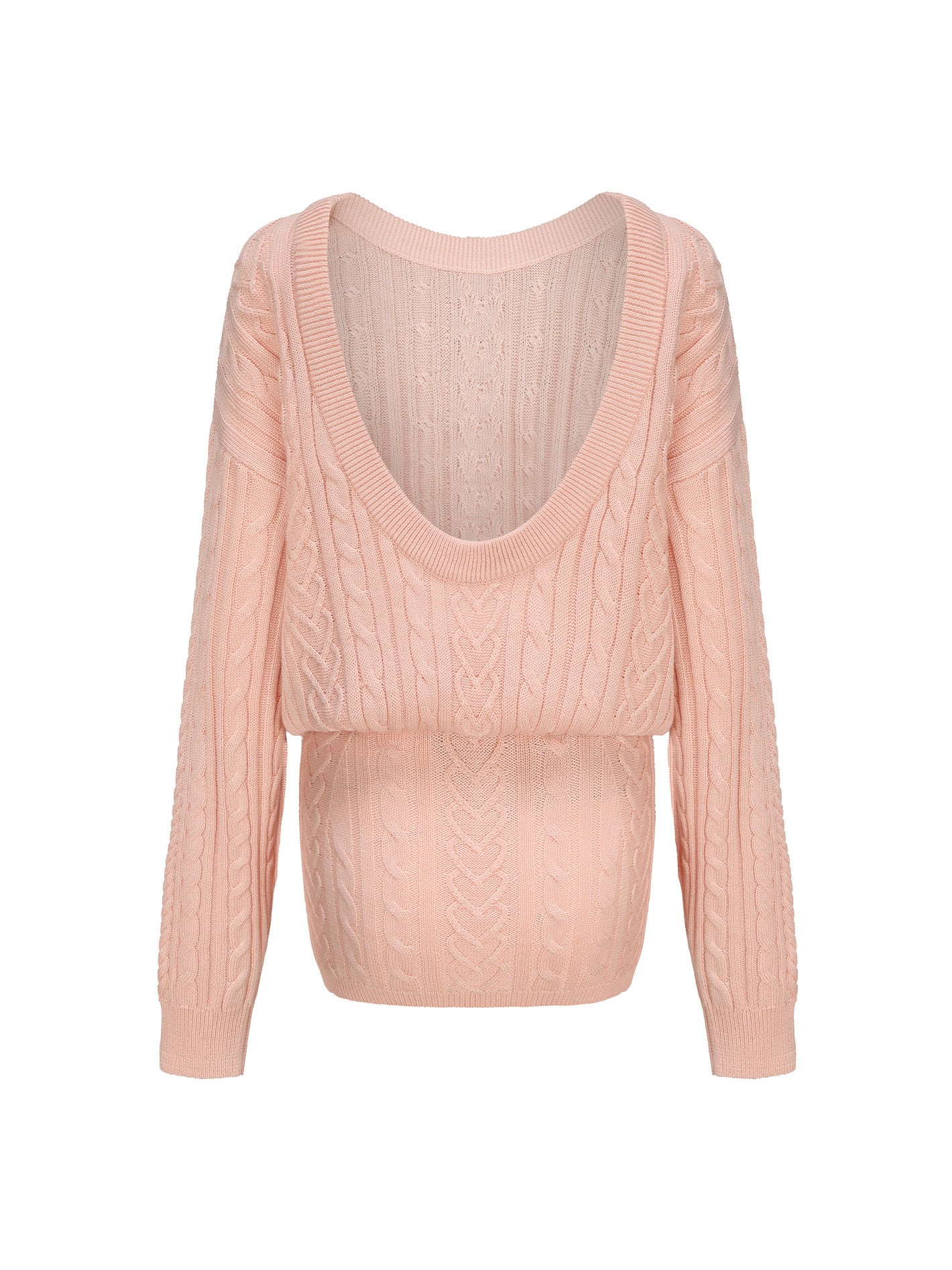 Kendall Knit Dress (Peach) (Final Sale)