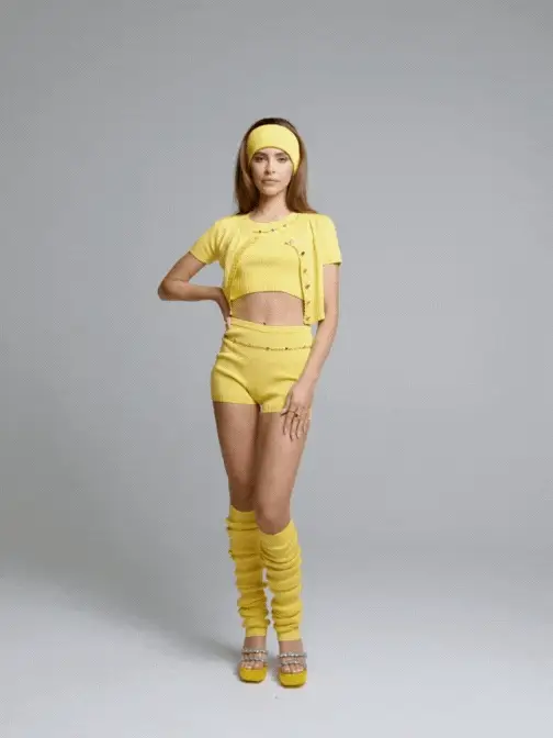 Kennedy Knit Shorts (Yellow)