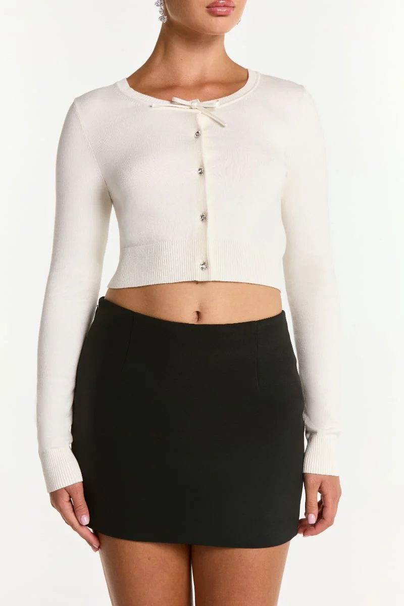Audrina Cardigan (White)