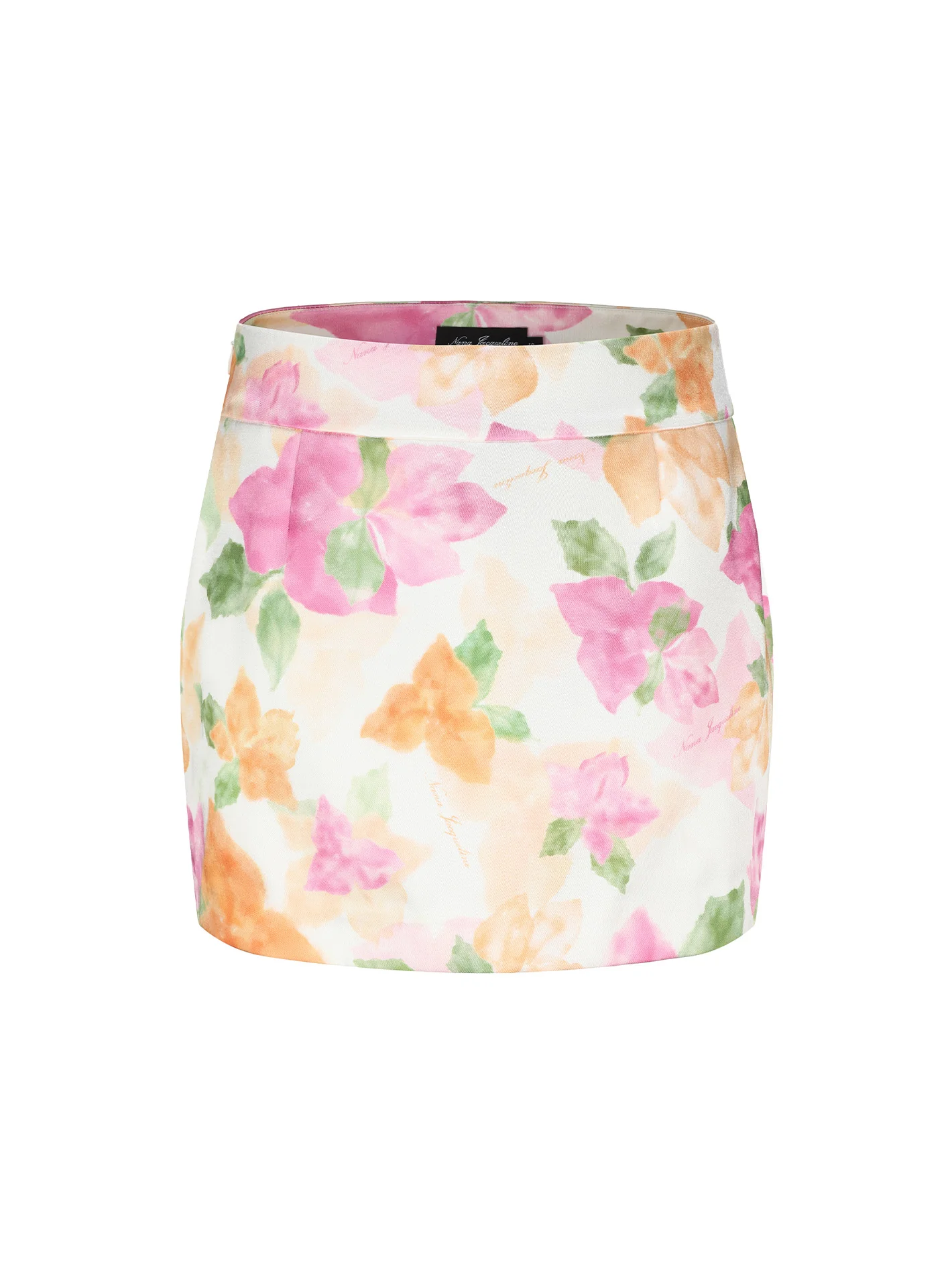 Emilia Satin Skirt (Floral) (Final Sale)