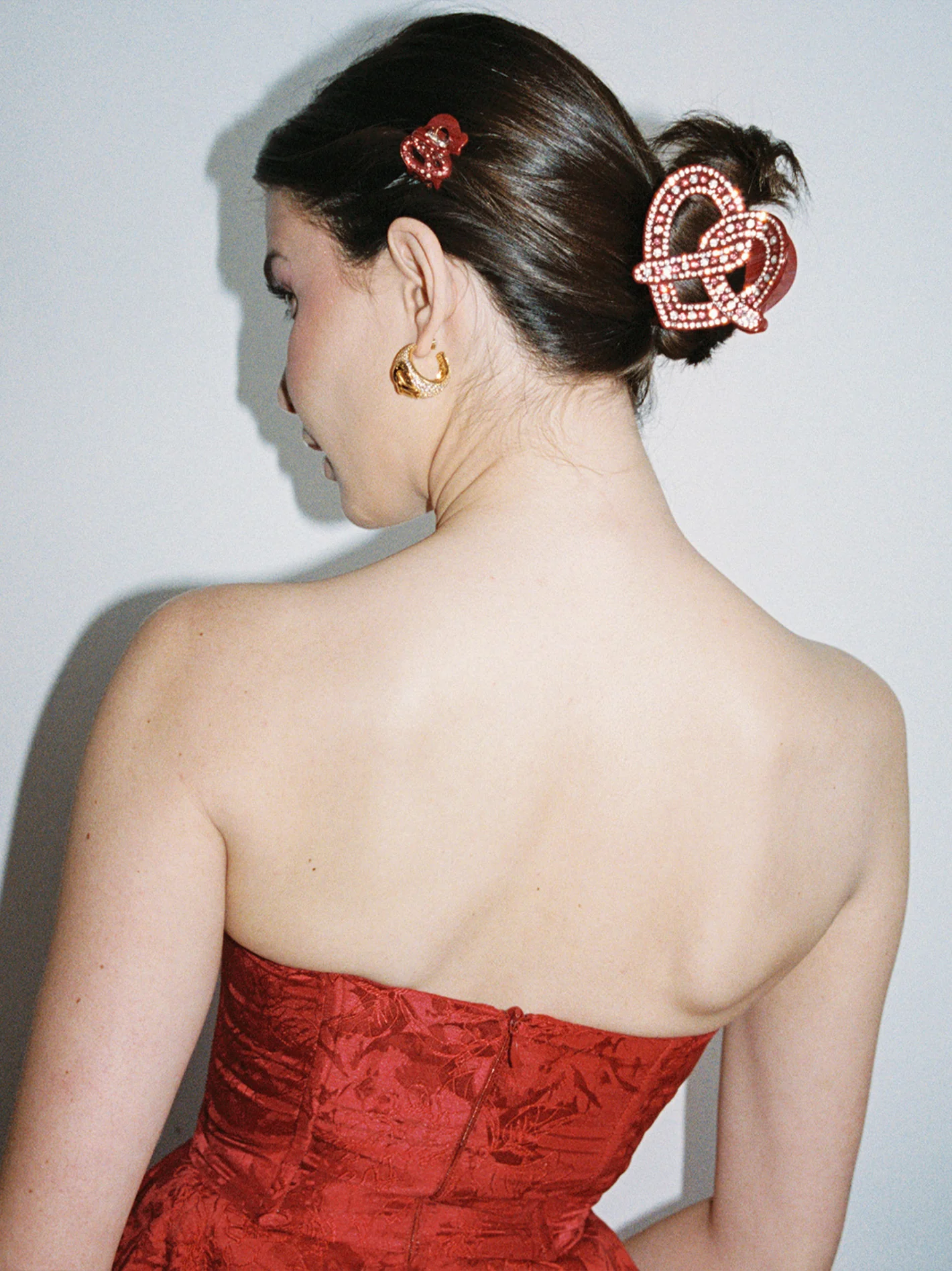 Angelica Claw Clip (Red) (Final Sale)