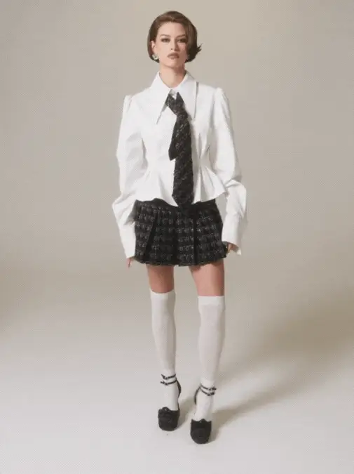 Kensie Top + Tie