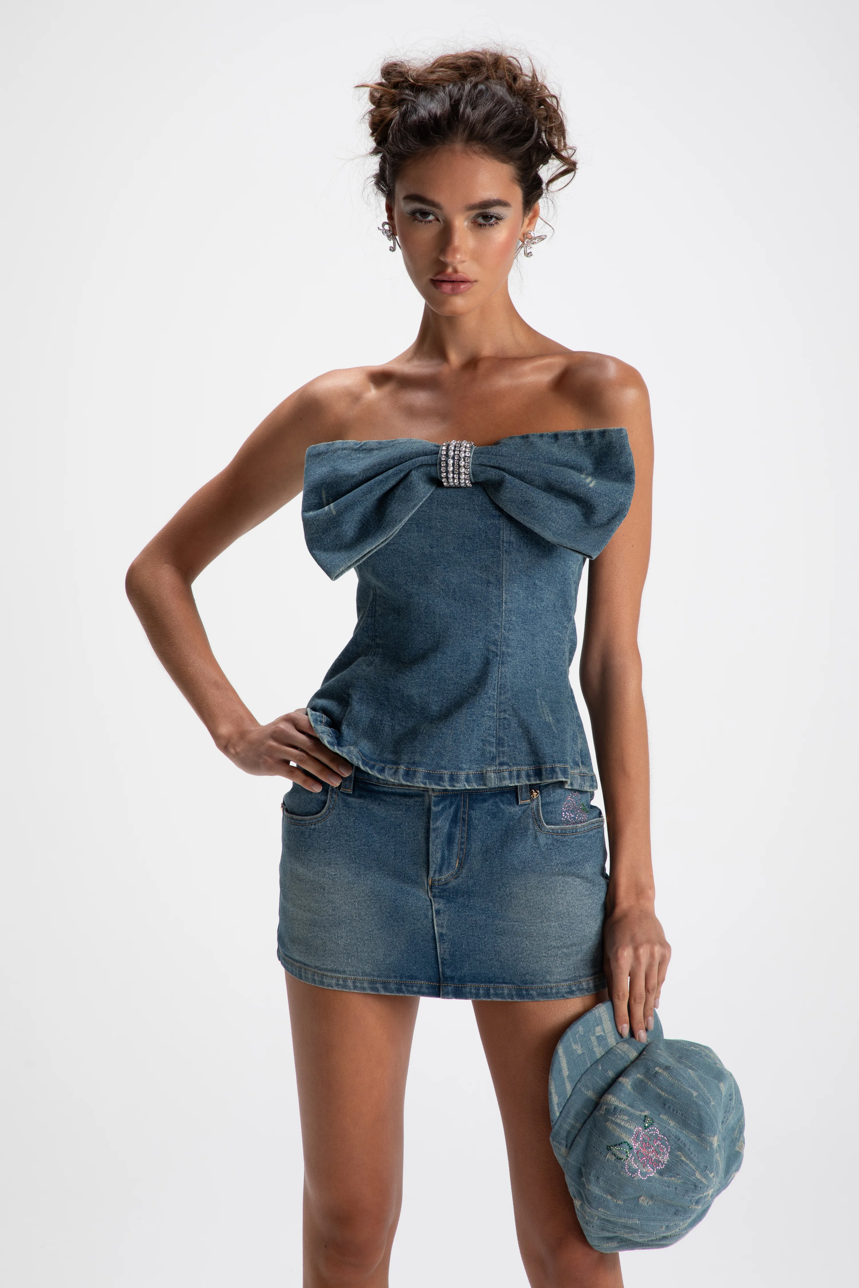 Kate Denim Tube Top (Final Sale)