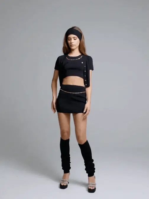 Kennedy Knit Skirt (Black)