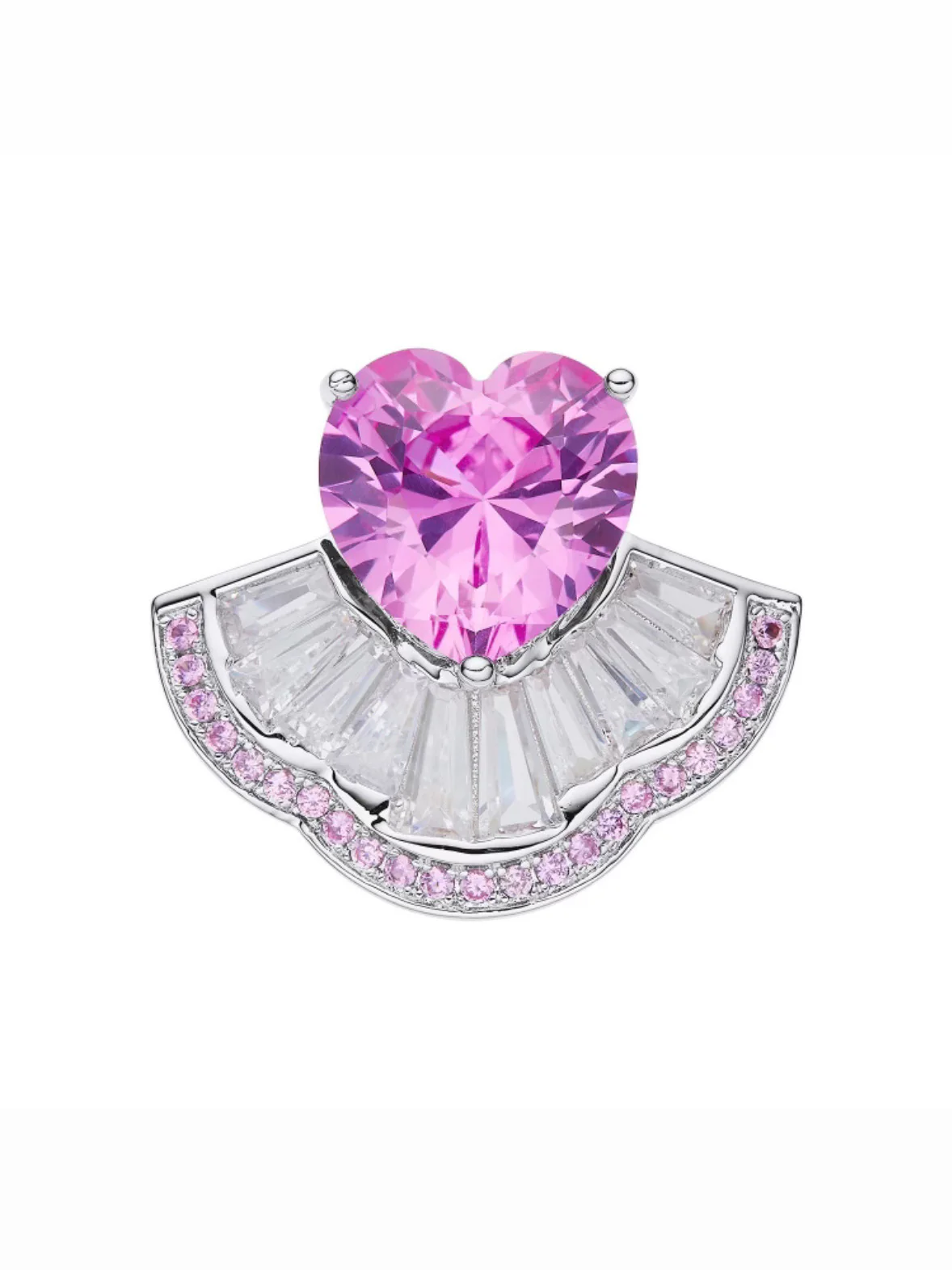 Emilia Heart Ring (Pink) (Final Sale)