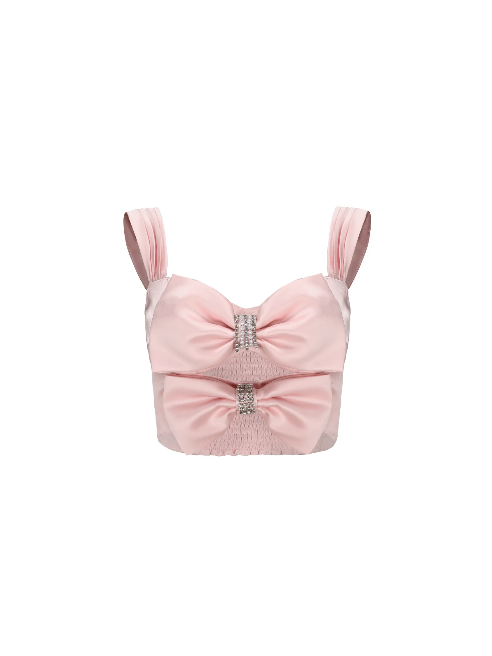 Alexandra Bow Top (Pink) (Final Sale)