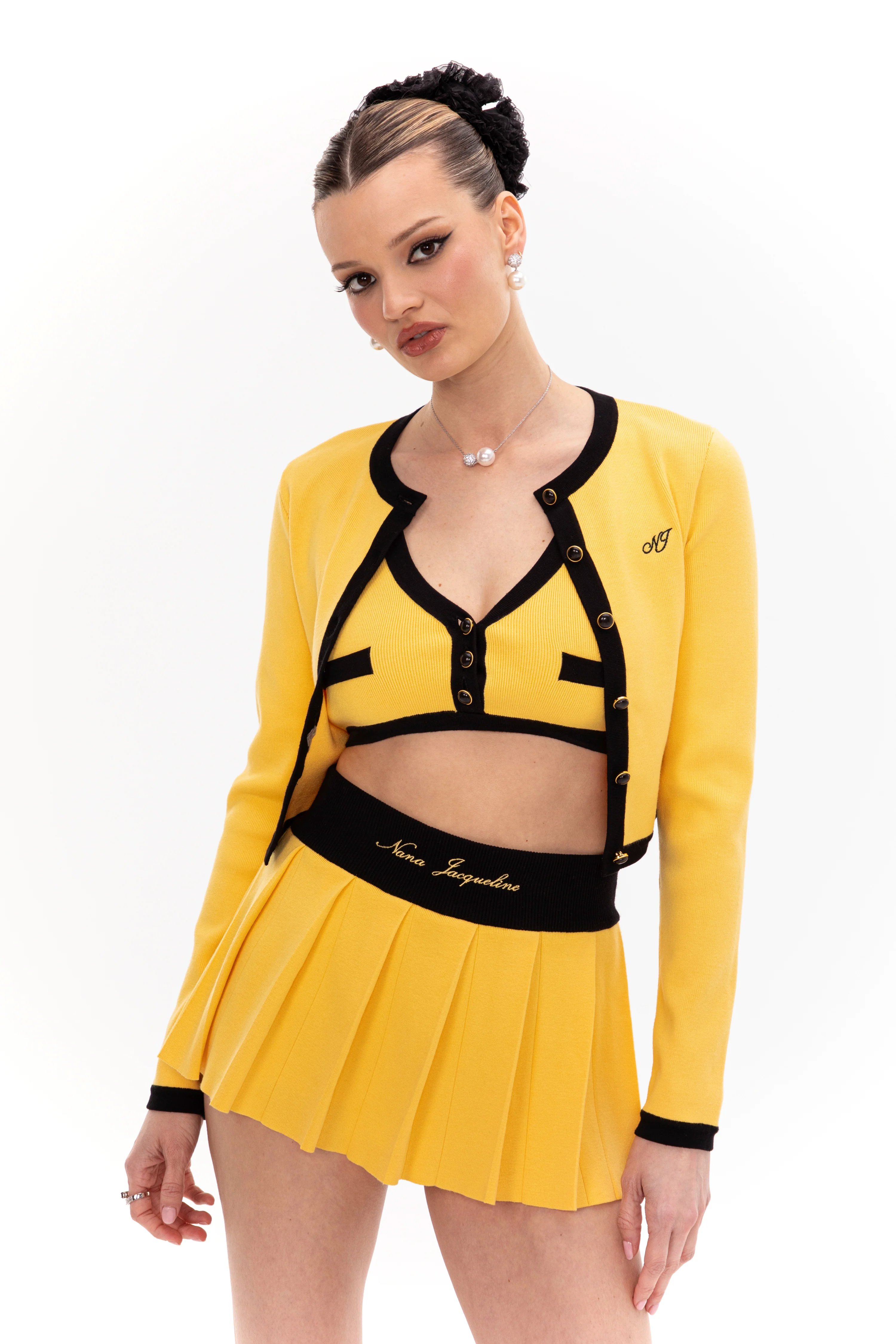 Eliza Vest Top (Yellow)