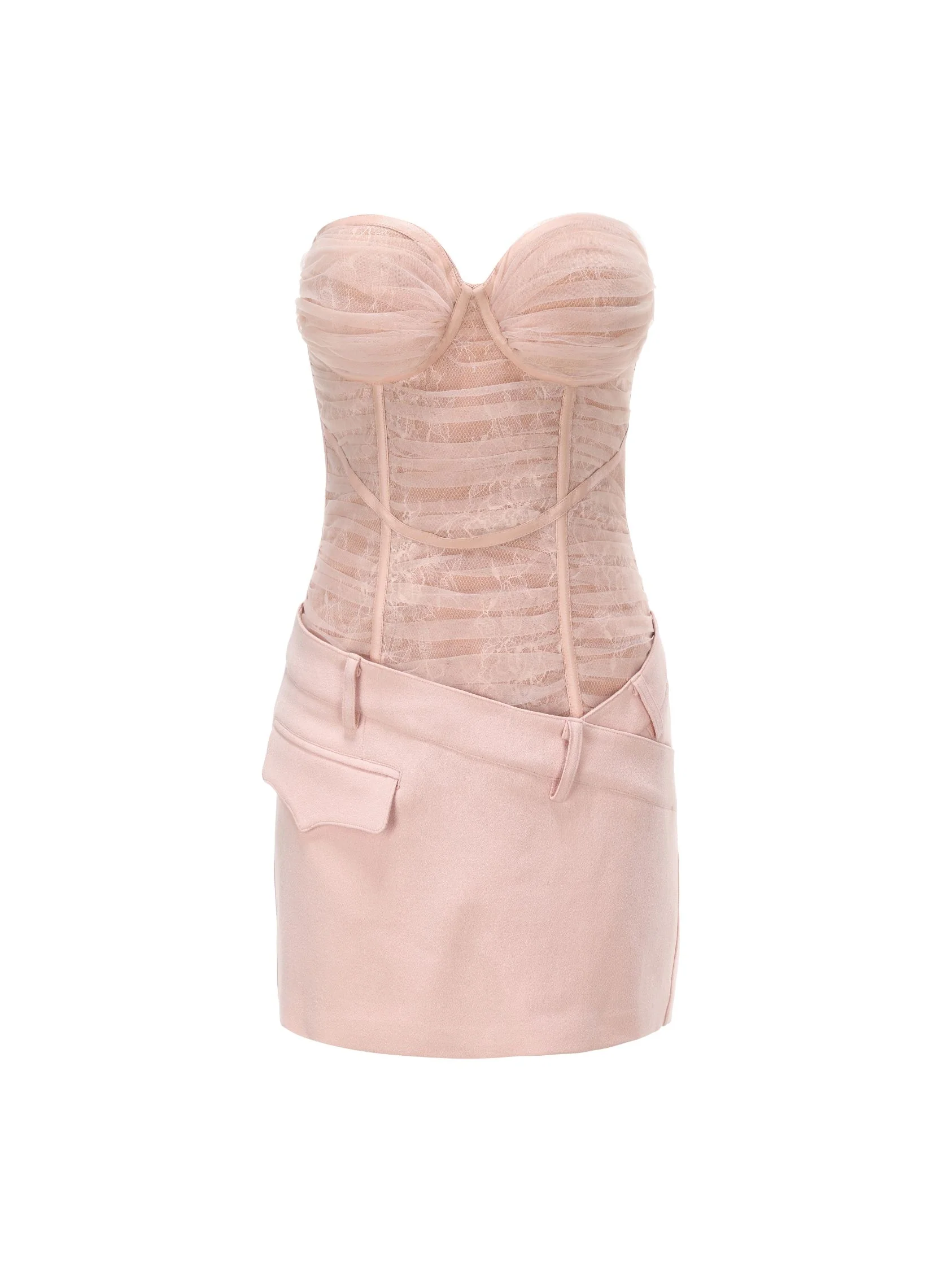 Jane Lace Dress (Pink) (Final Sale)