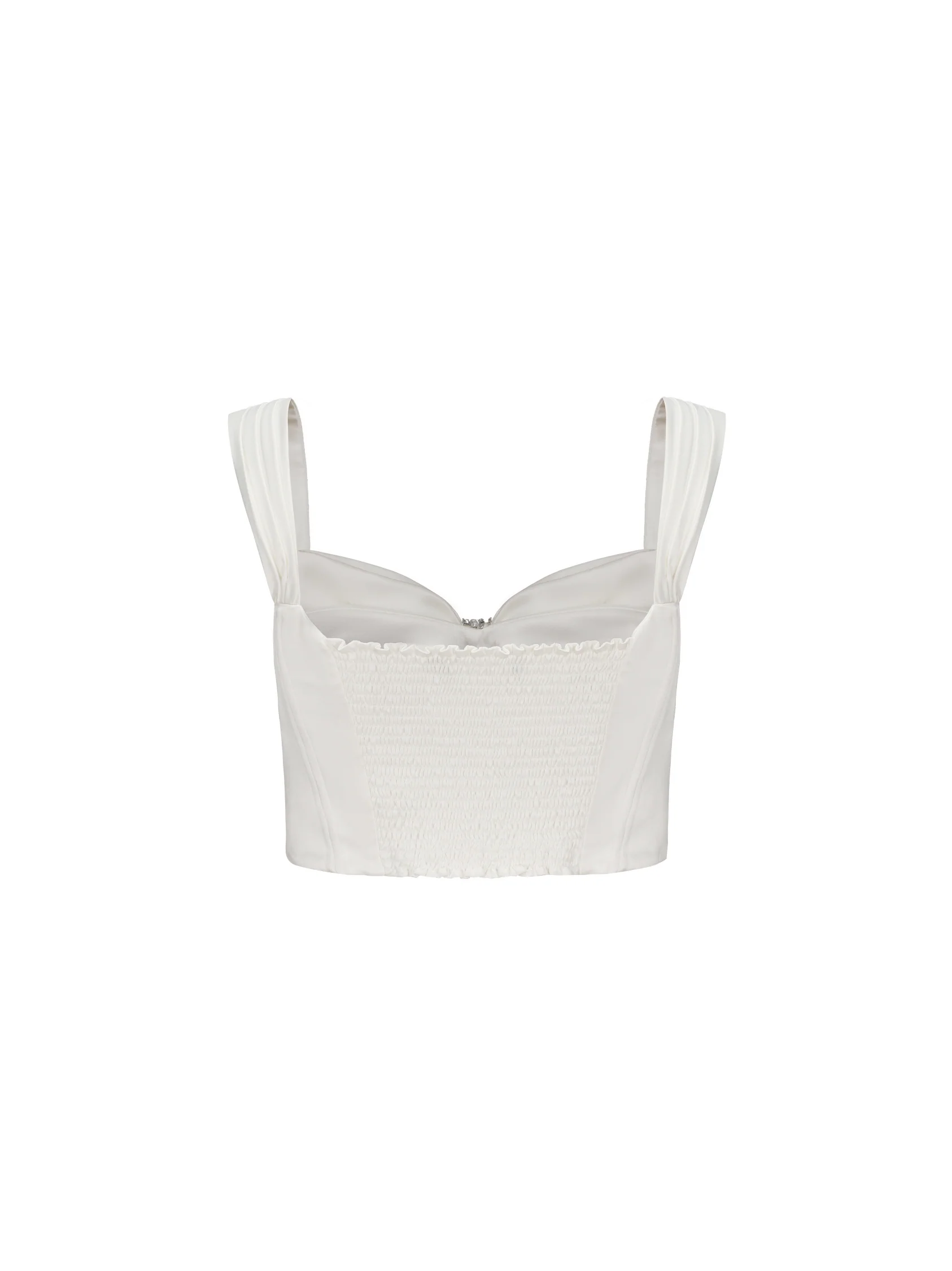 Alexandra Bow Top (White) (Final Sale)
