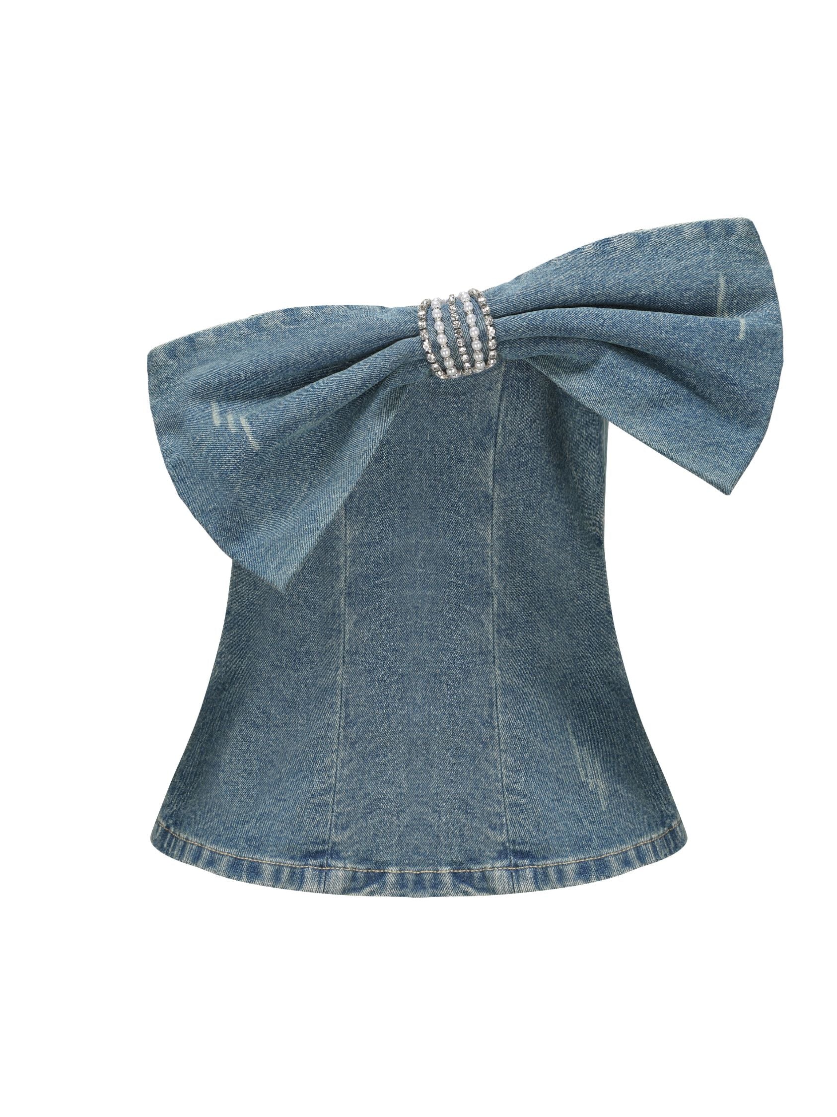 Kate Denim Tube Top (Final Sale)
