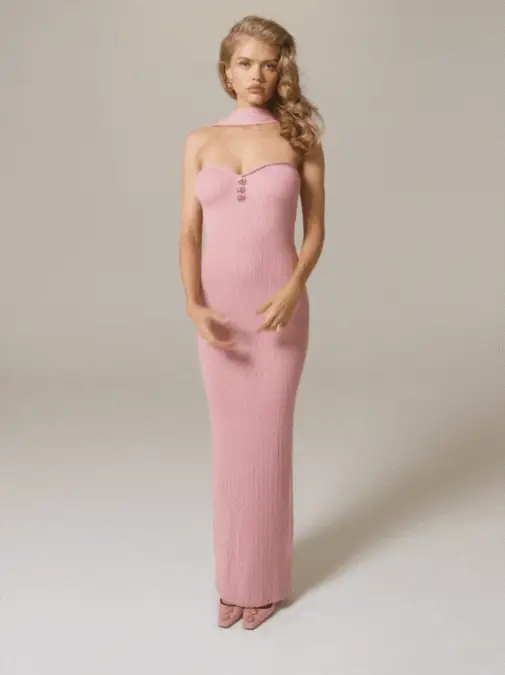 Estelle Knit Dress (Pink) (Final Sale)