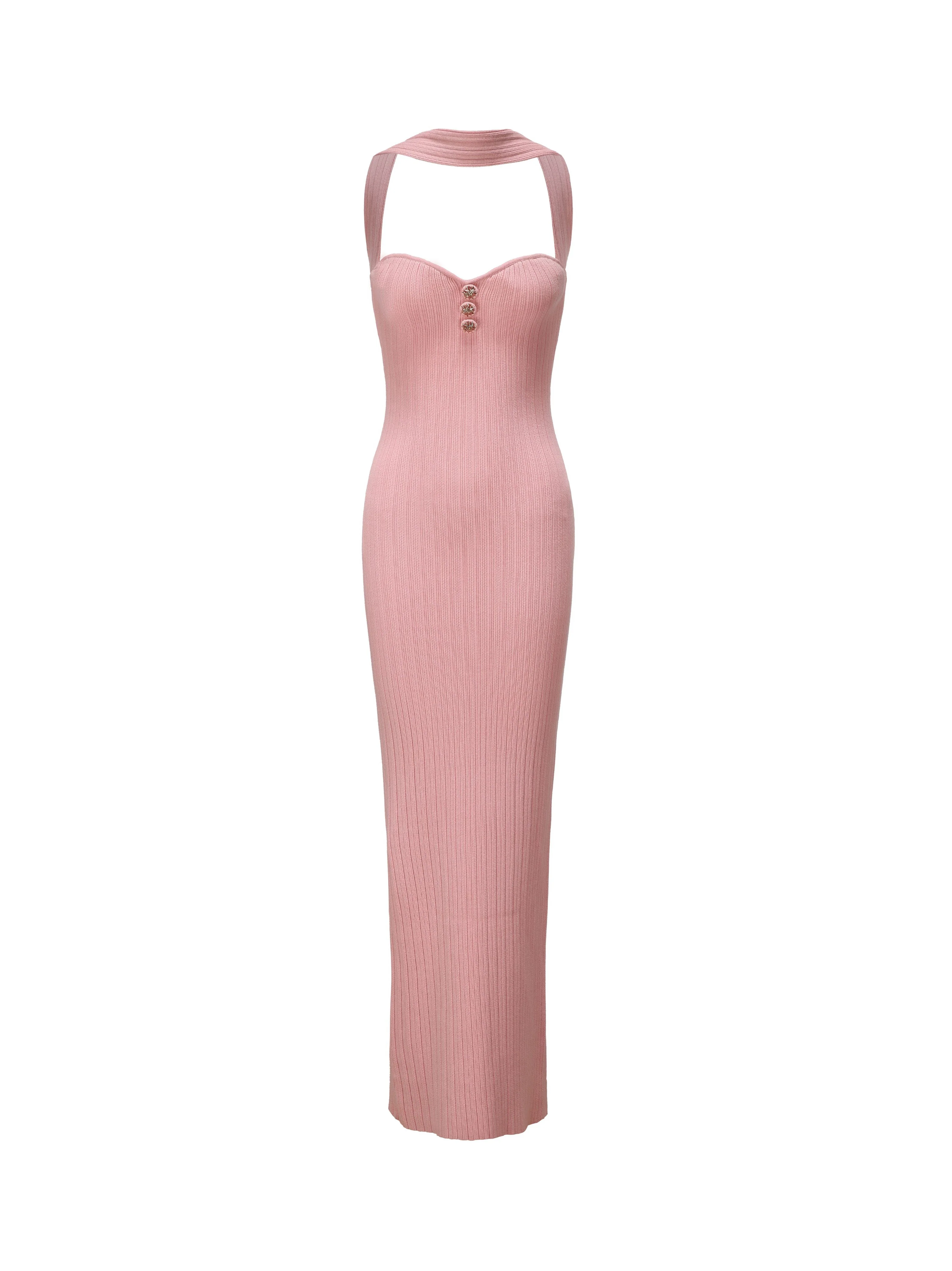 Estelle Knit Dress (Pink) (Final Sale)