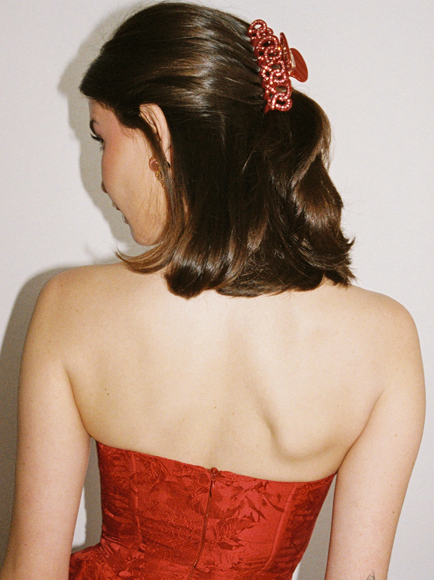Kendall Claw Clip (Red) (Final Sale)
