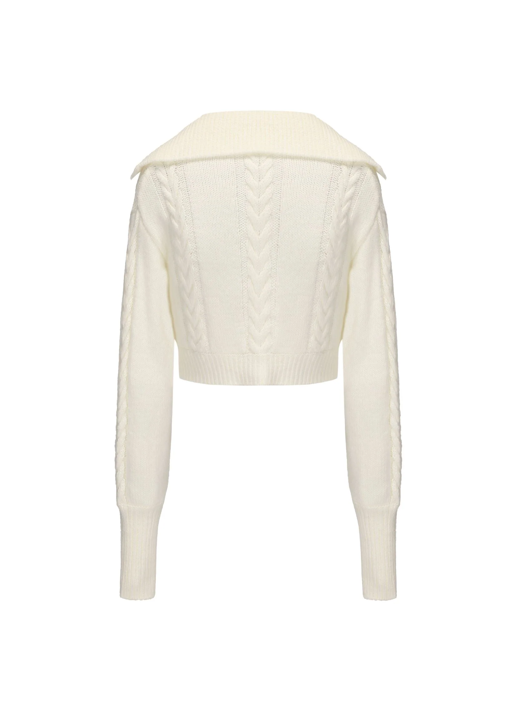Addison Coat + Scarf Set (White)