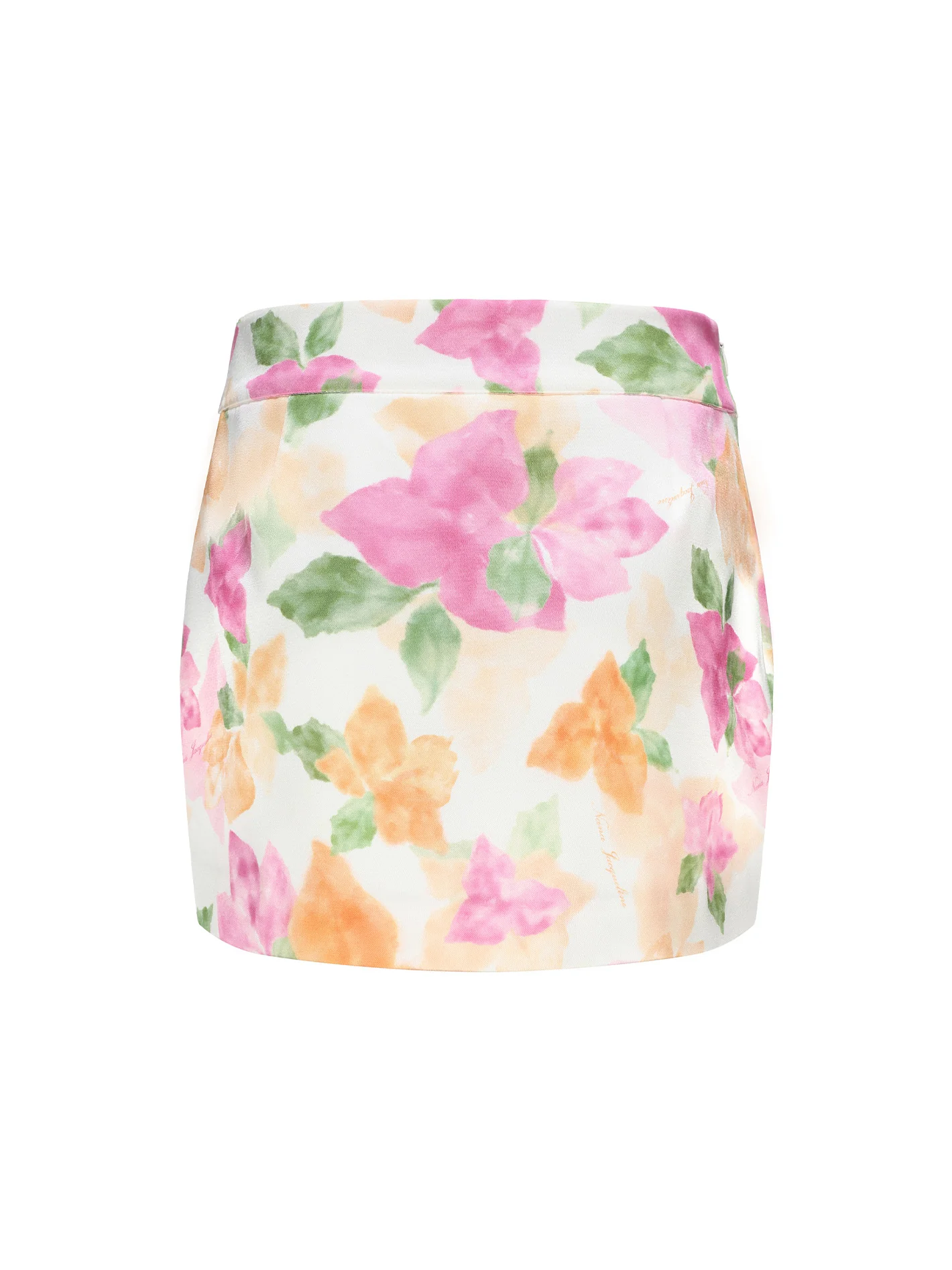 Emilia Satin Skirt (Floral) (Final Sale)
