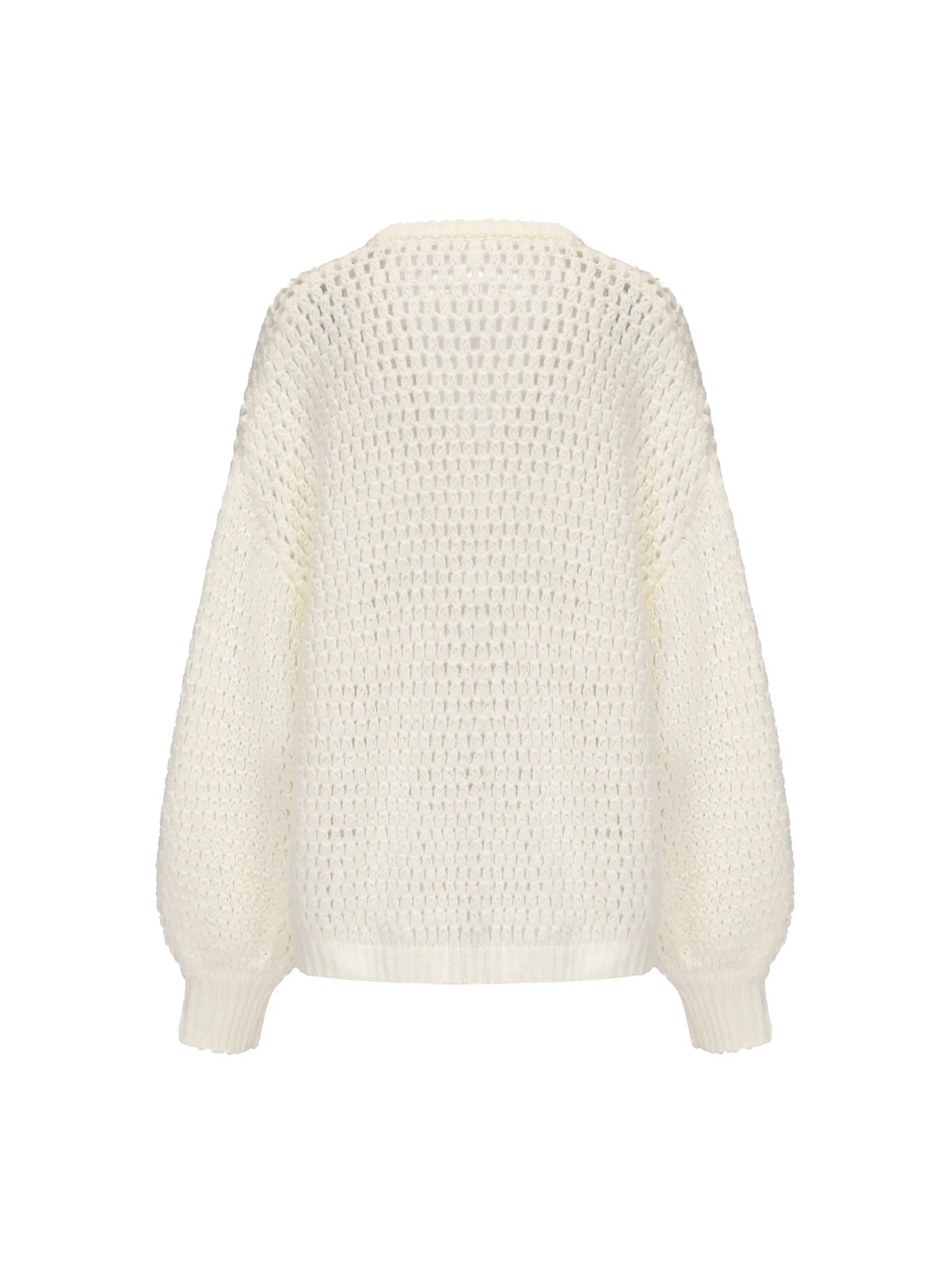 Alexis Cardigan + Scarf Set (White)