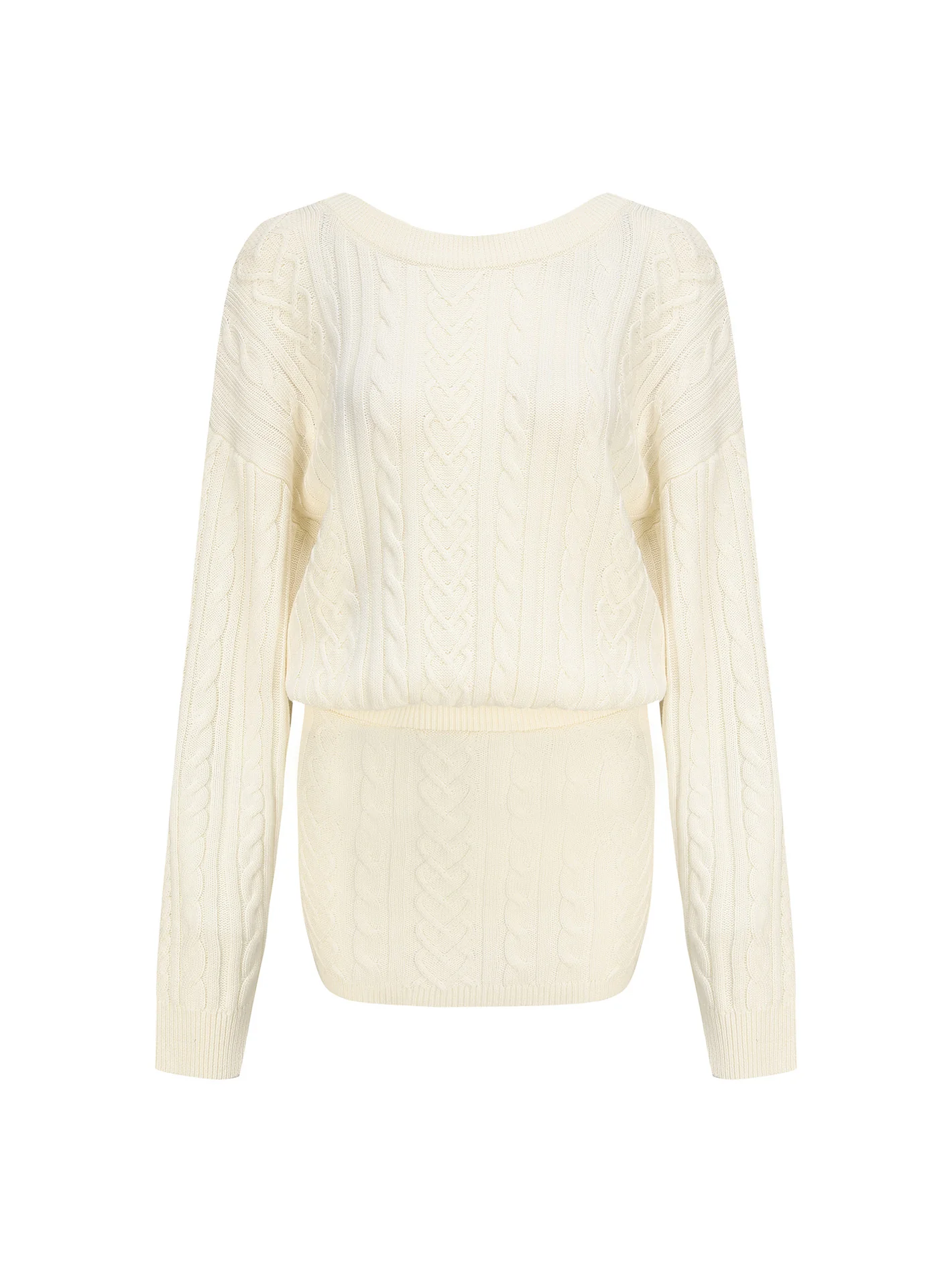 Kendall Knit Dress (White) (Final Sale)