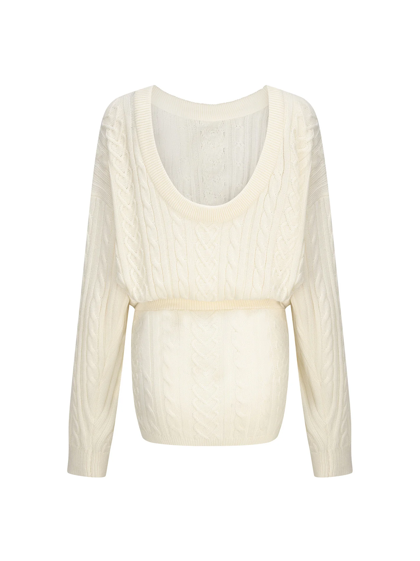 Kendall Knit Dress (White) (Final Sale)