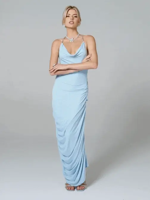 Sorine Dress (Blue) (Final Sale)