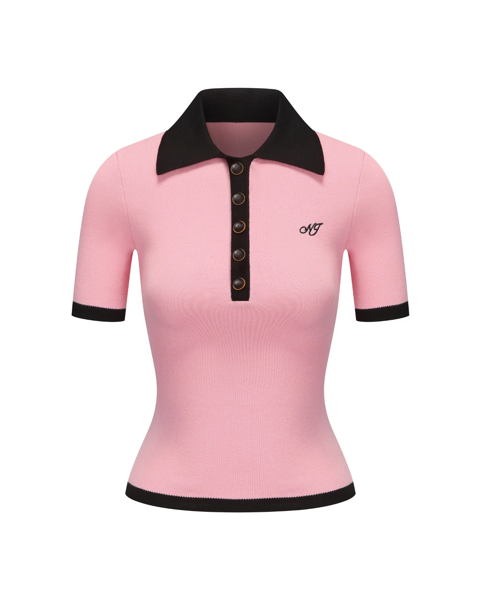 Hazel Polo Top (Pink)