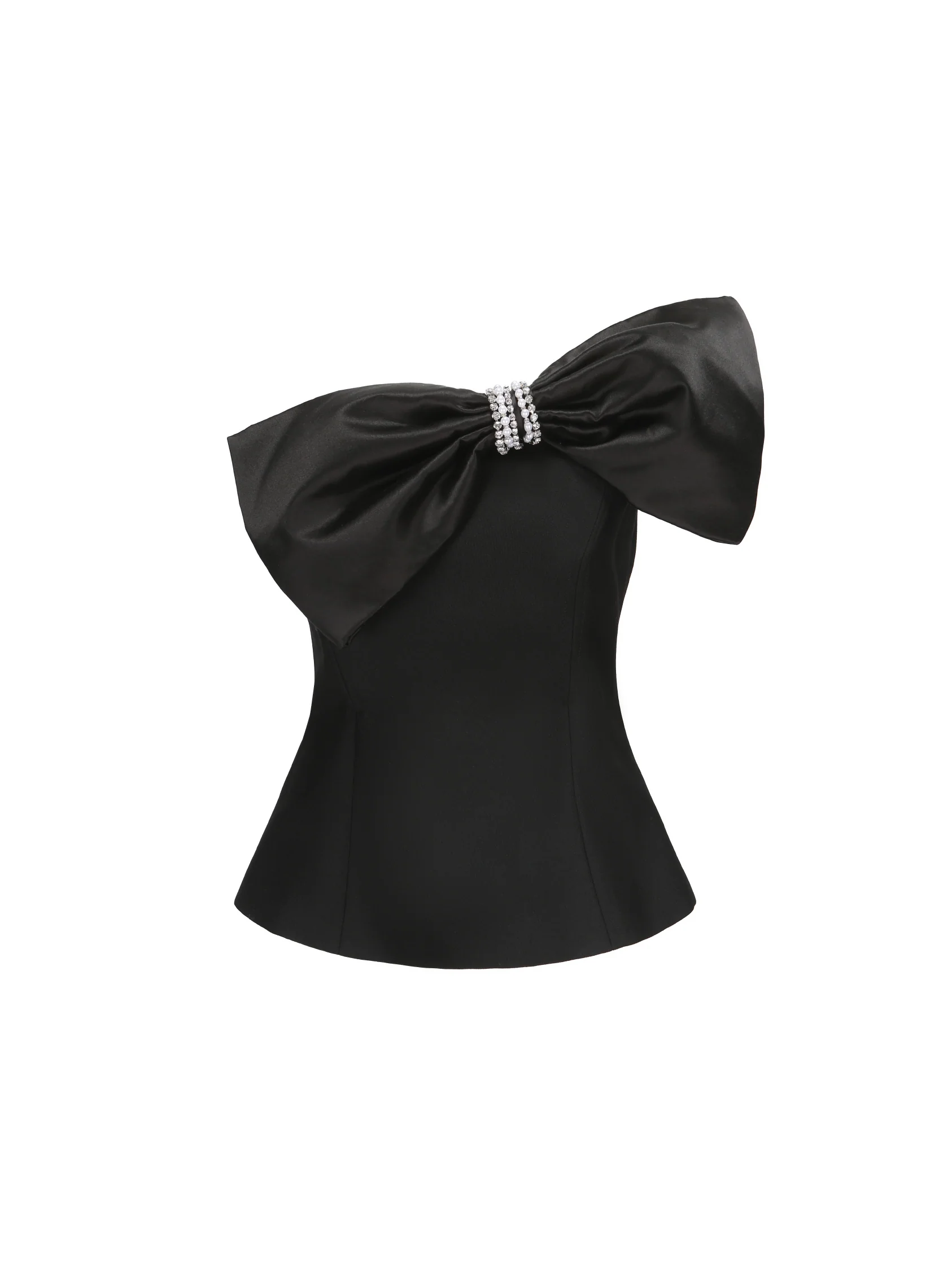 Janie Bow Top (Black) (Final Sale)