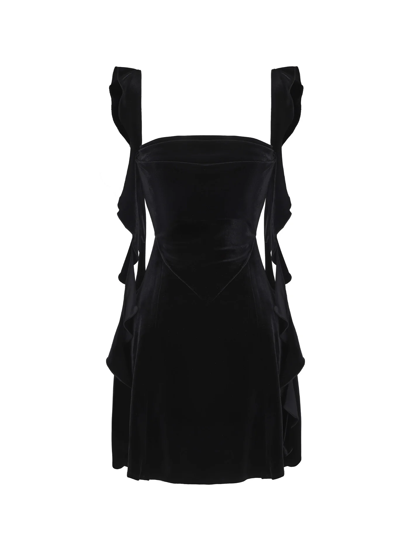 Karina Velvet Dress (Black)