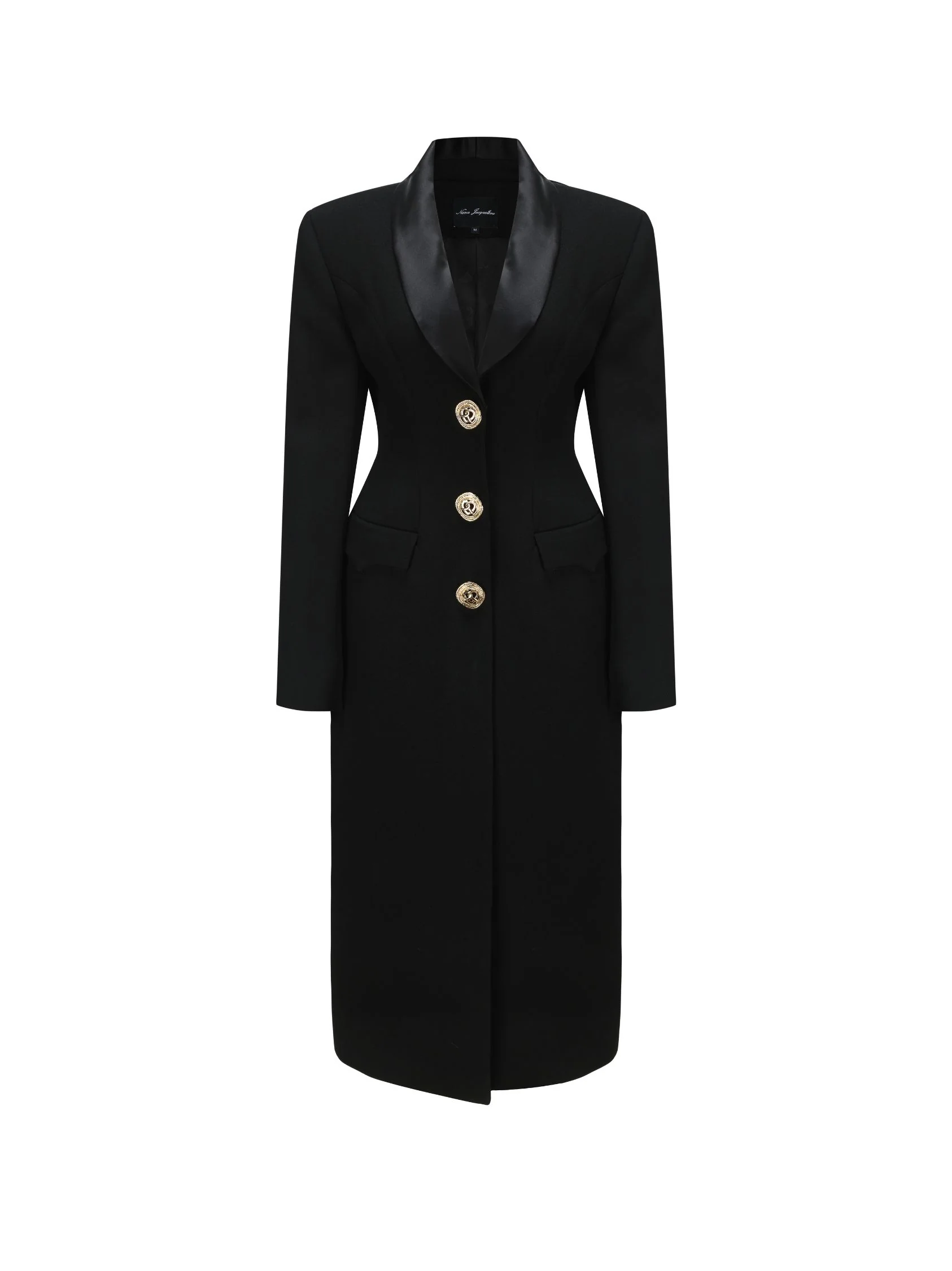 Evie Long Suit Jacket (Black)