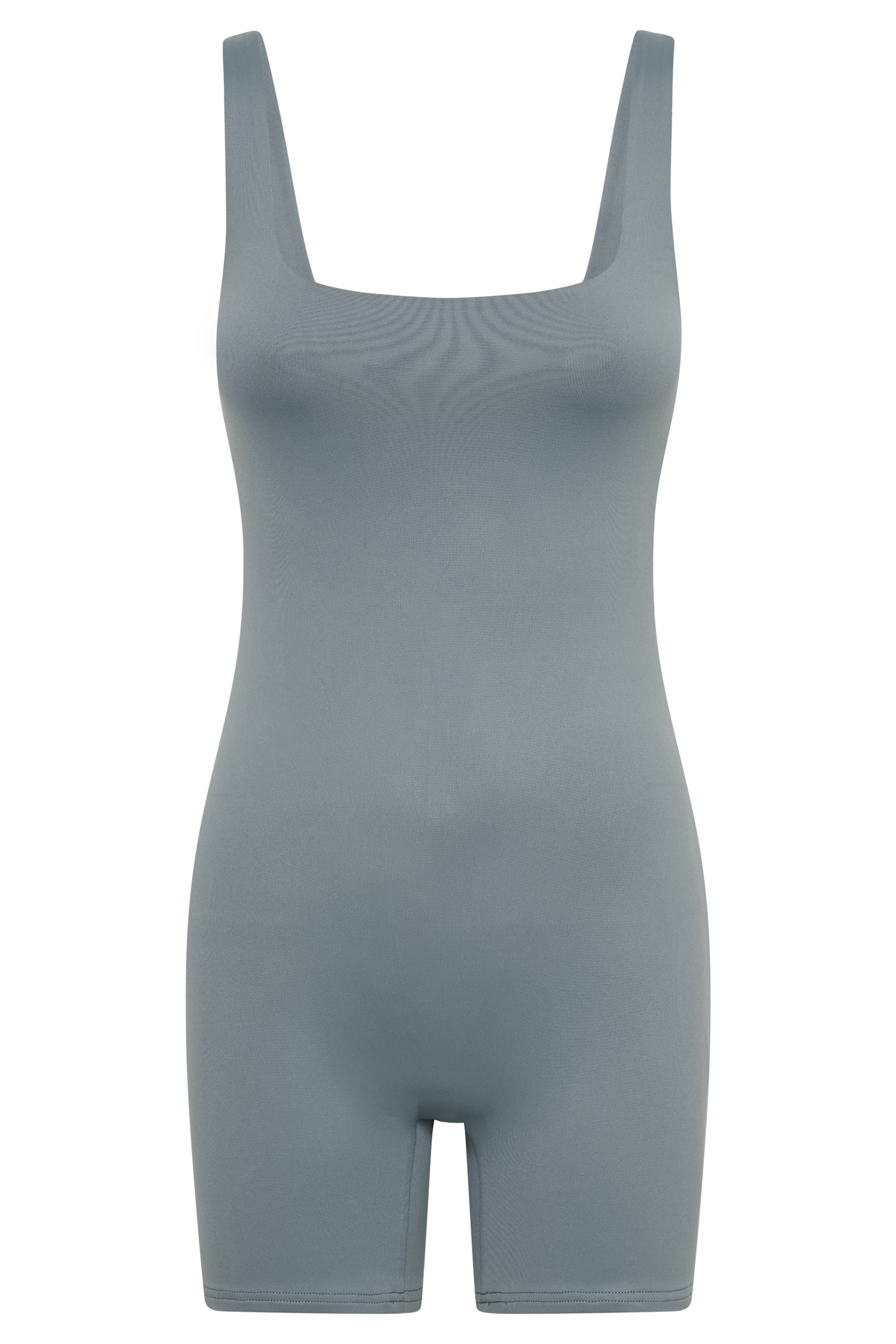 Cecily Recycled Nylon Playsuit - Light Charcoal