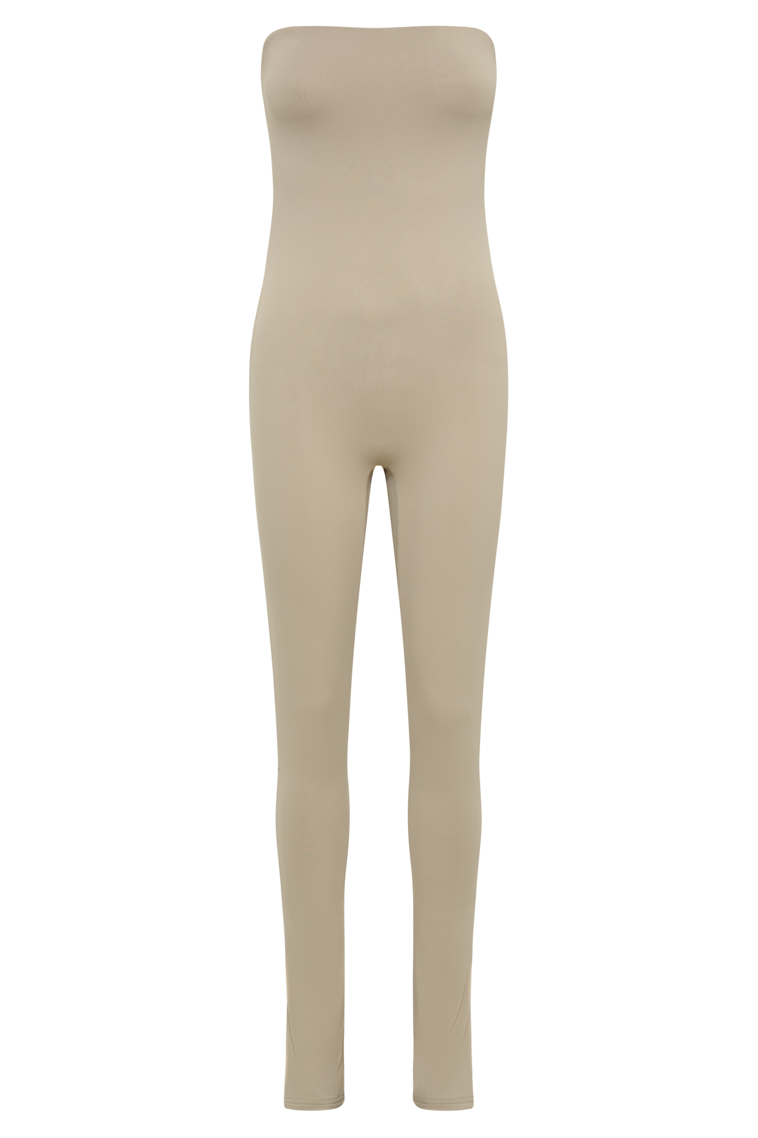 Peggy Strapless Jumpsuit - Taupe