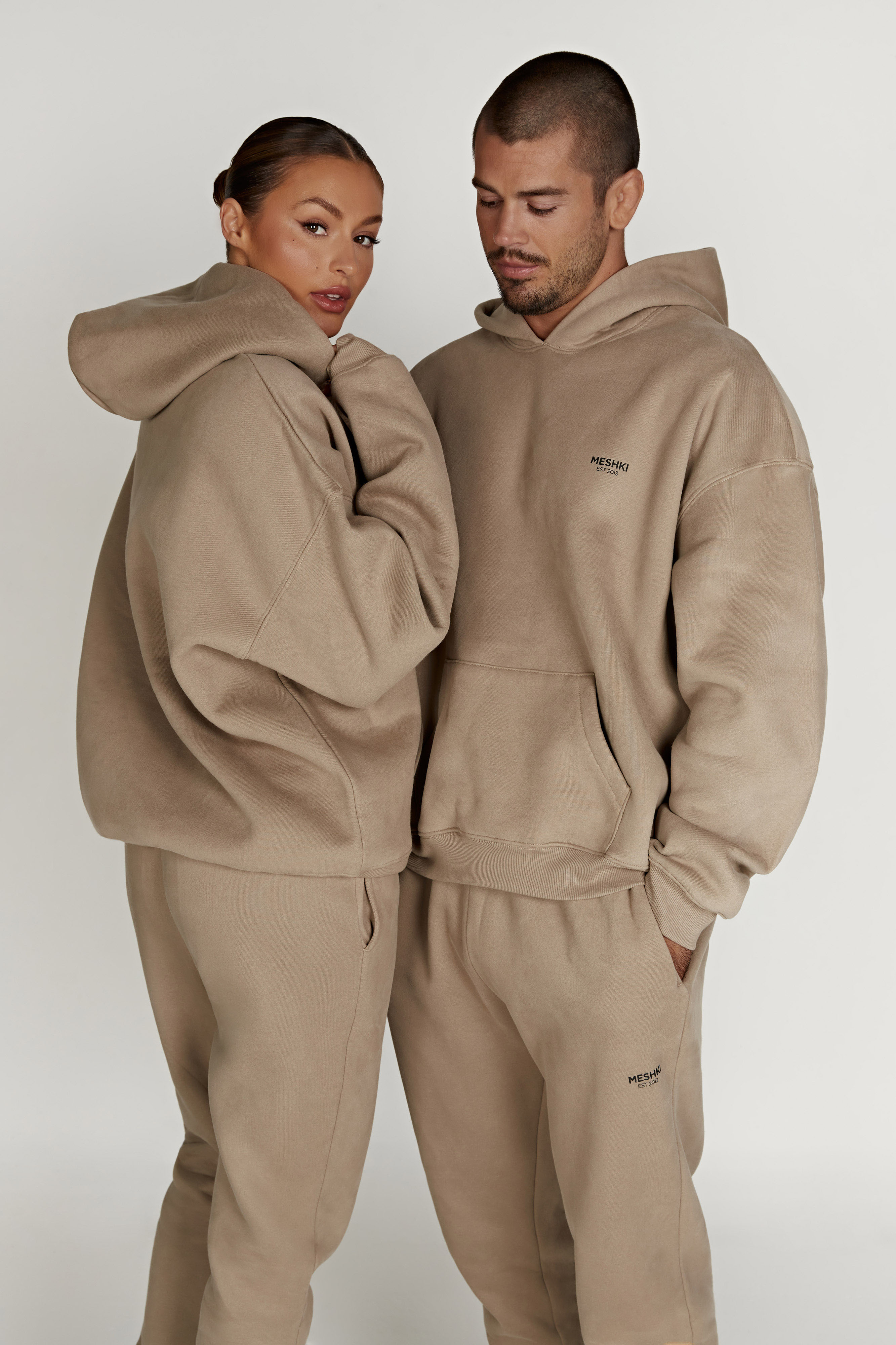 Bernie Oversized Unisex Hoodie - Cement