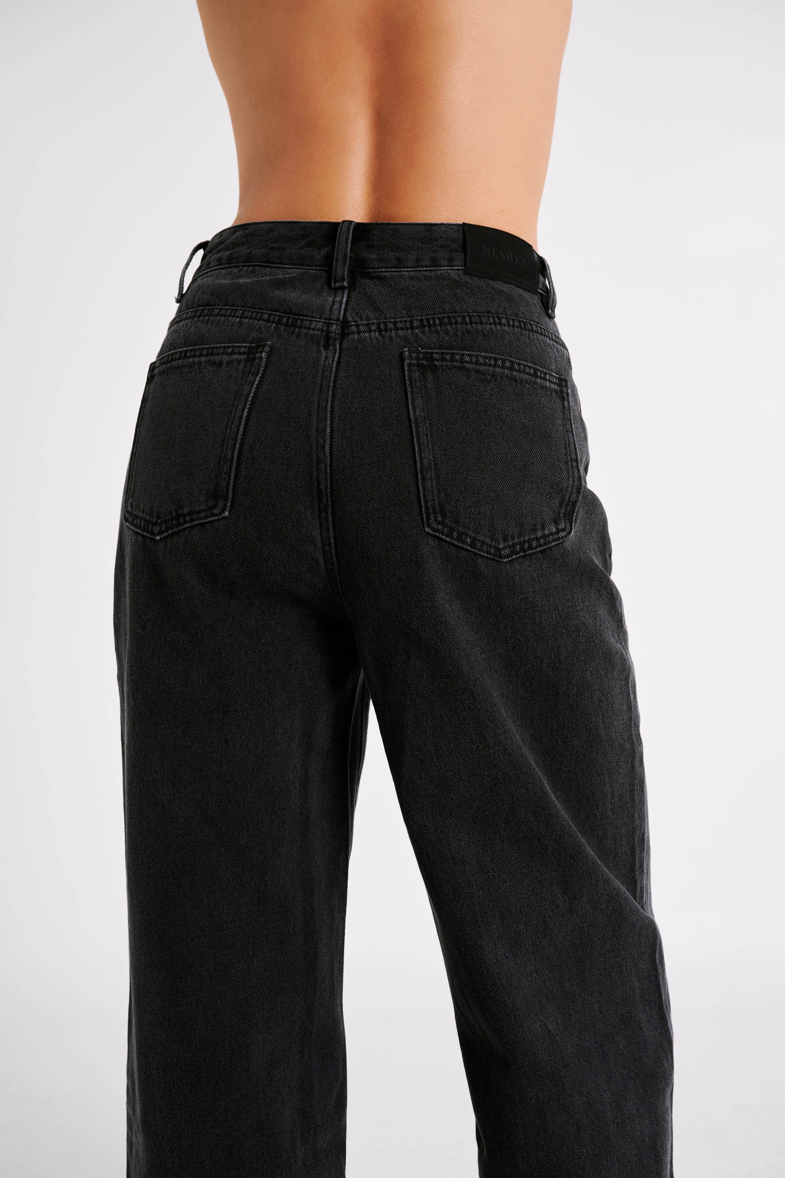 Raven Baggy Jeans - Washed Black