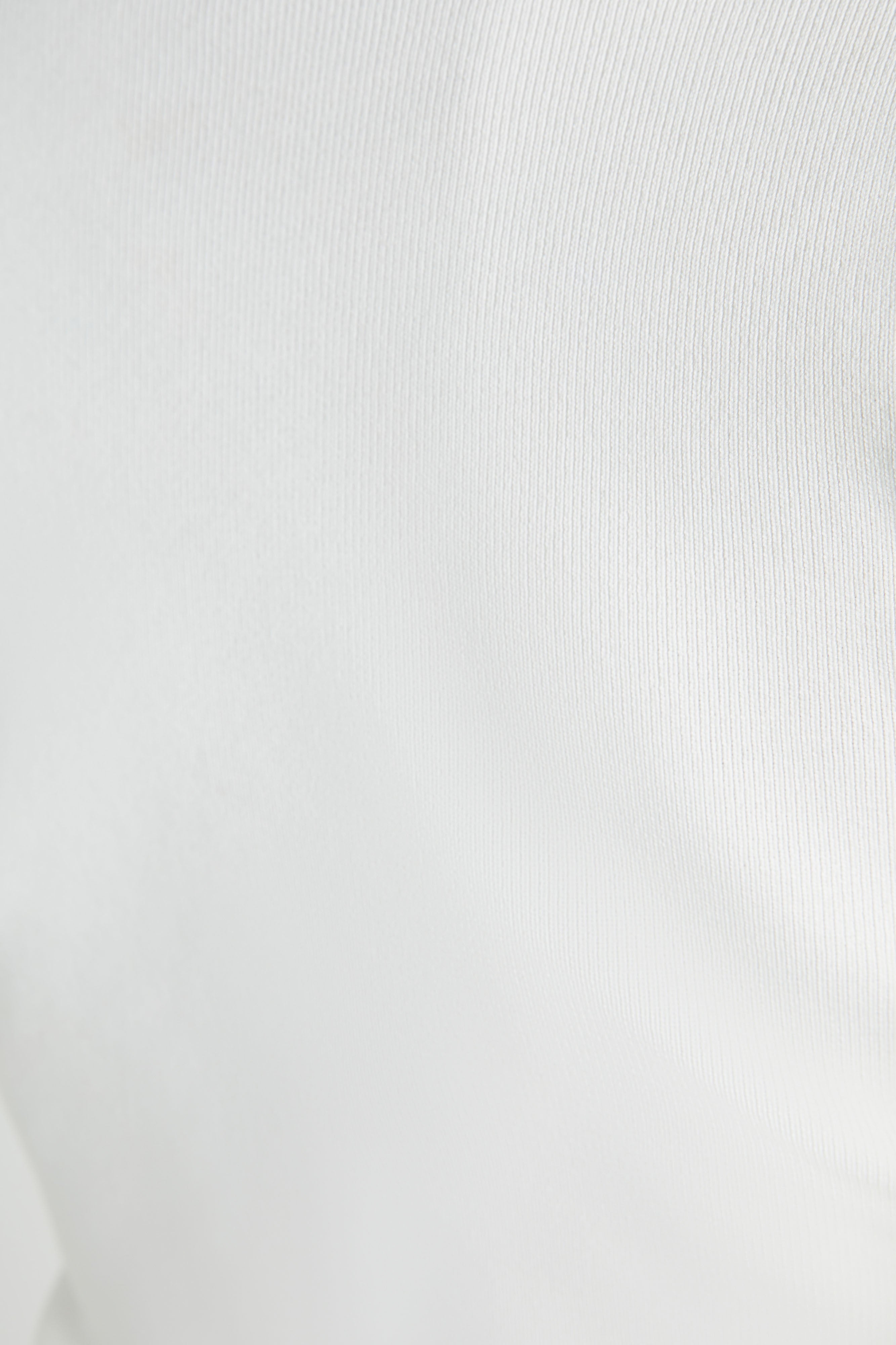 Carol Knit Twist Long Sleeve Top - White