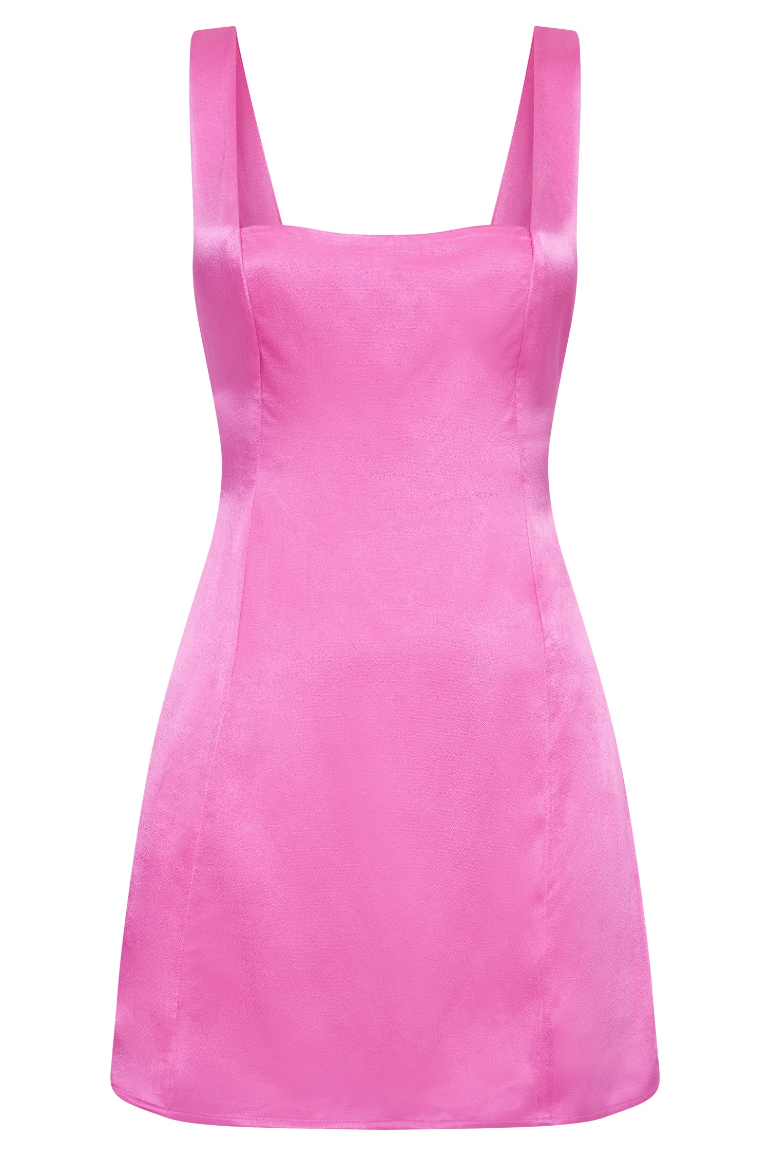 Carina Tie Back Mini Slip Dress - Pink