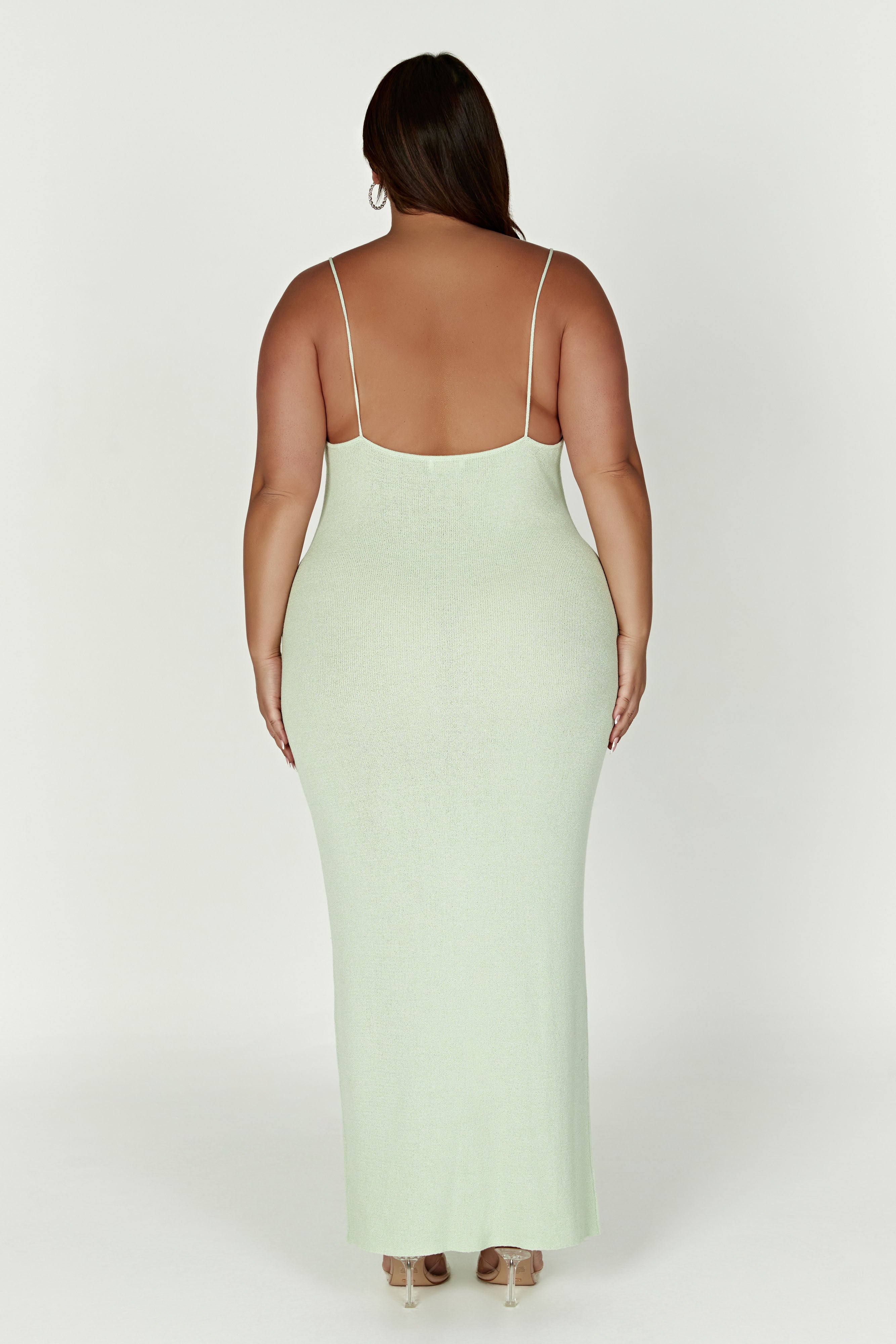 Magnolia Knit Midi Dress - Pistachio Green