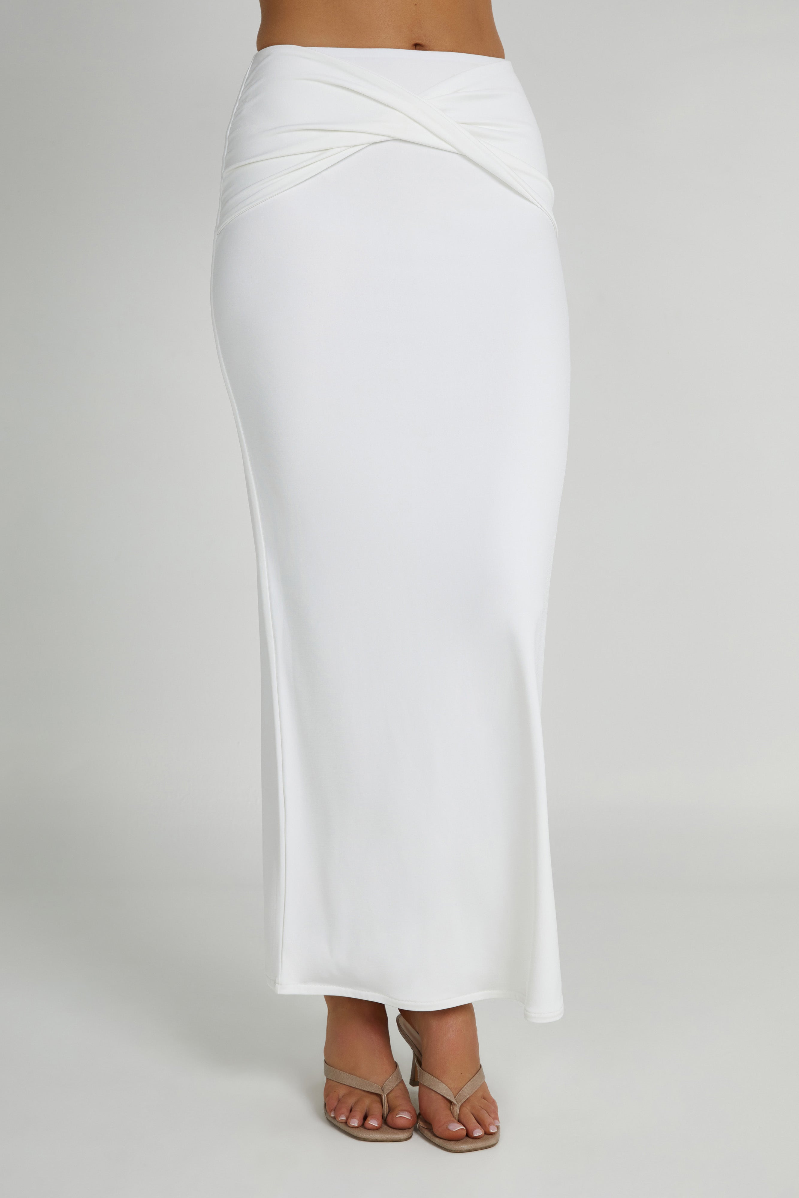 Ceri Maxi Twist Skirt - White