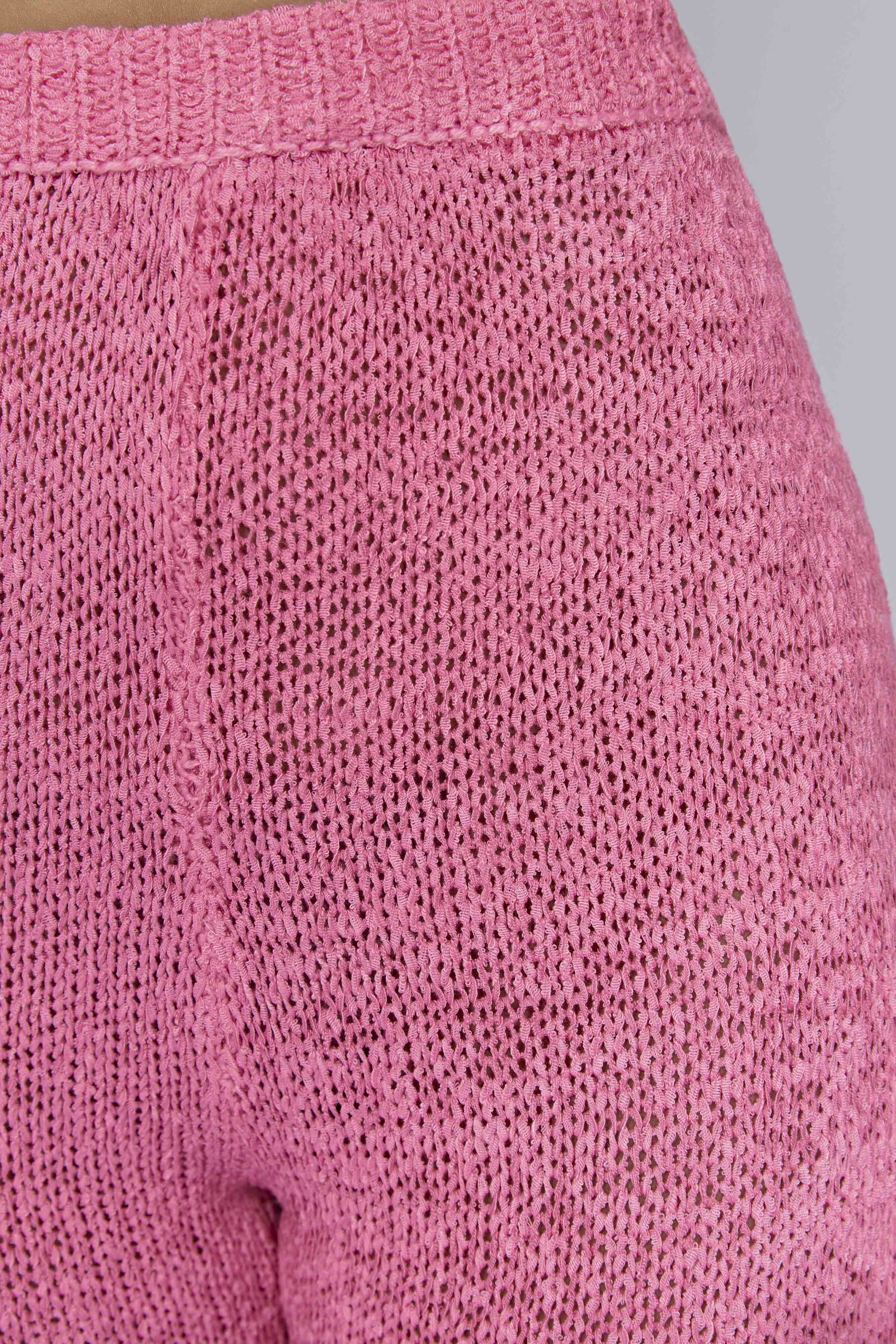 Mary Knit Flared Pants - Bubblegum Pink