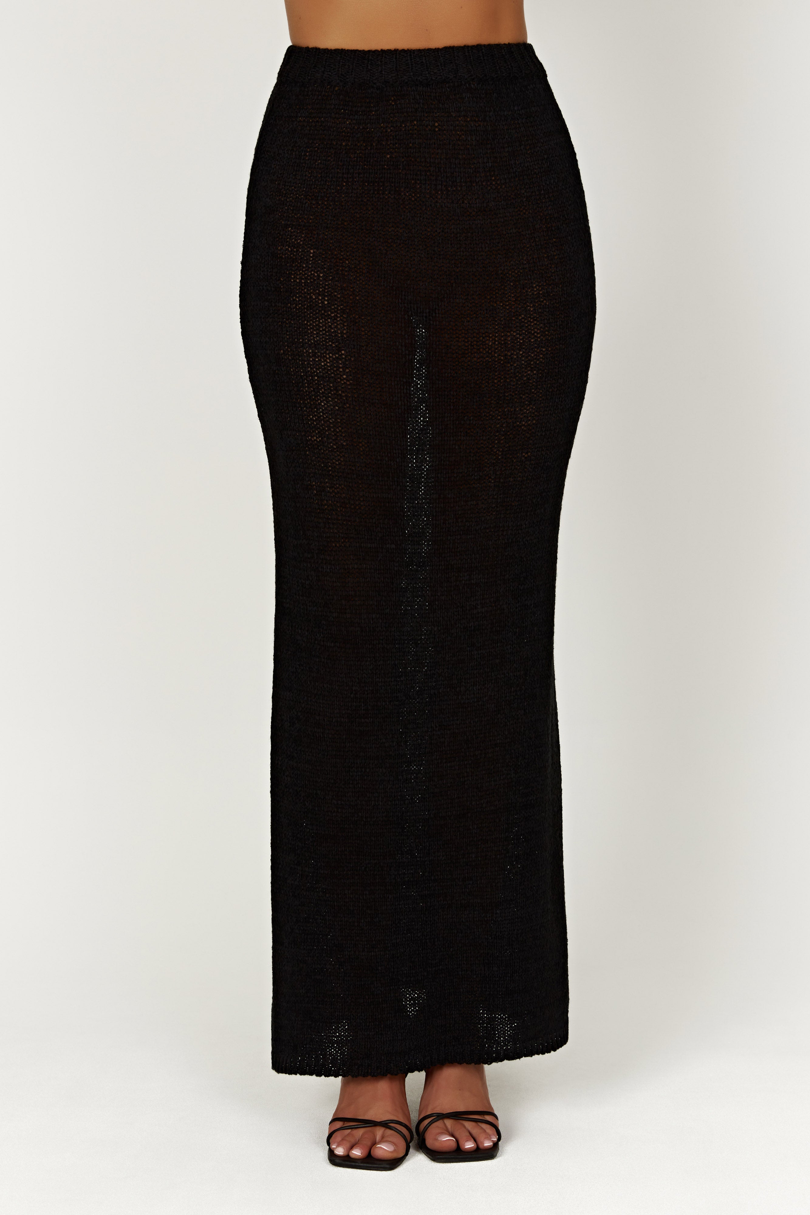 Mary Knit Maxi Skirt - Black