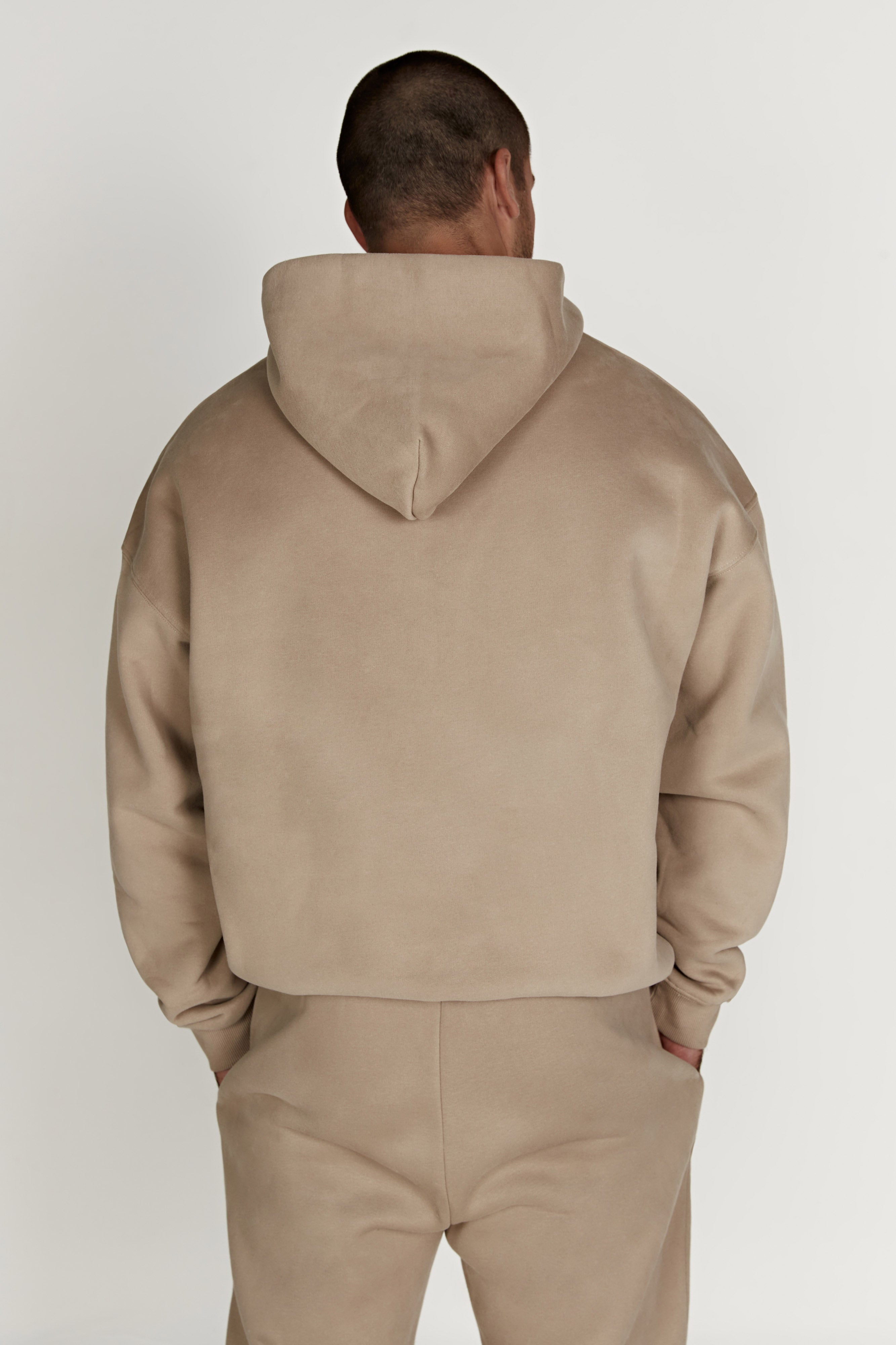Bernie Oversized Unisex Hoodie - Cement