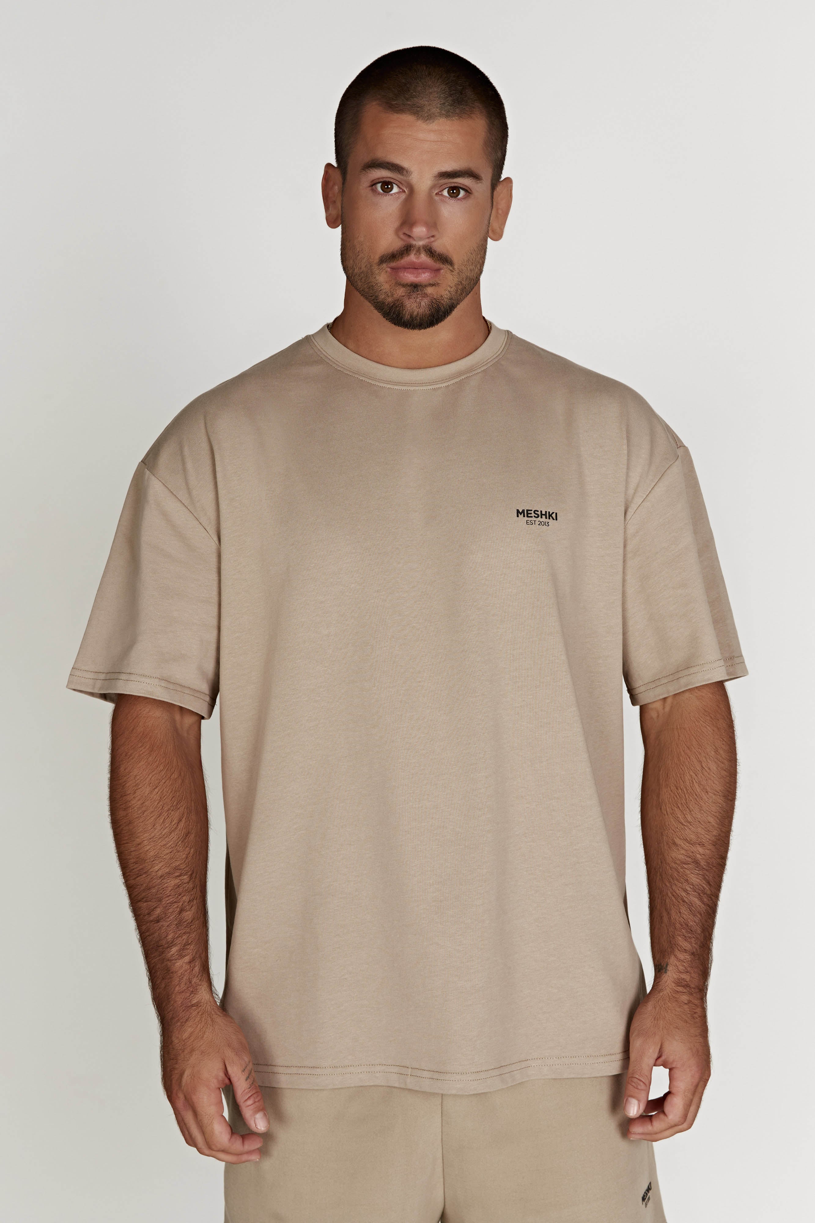 Jaimie Oversized Unisex Tee - Cement