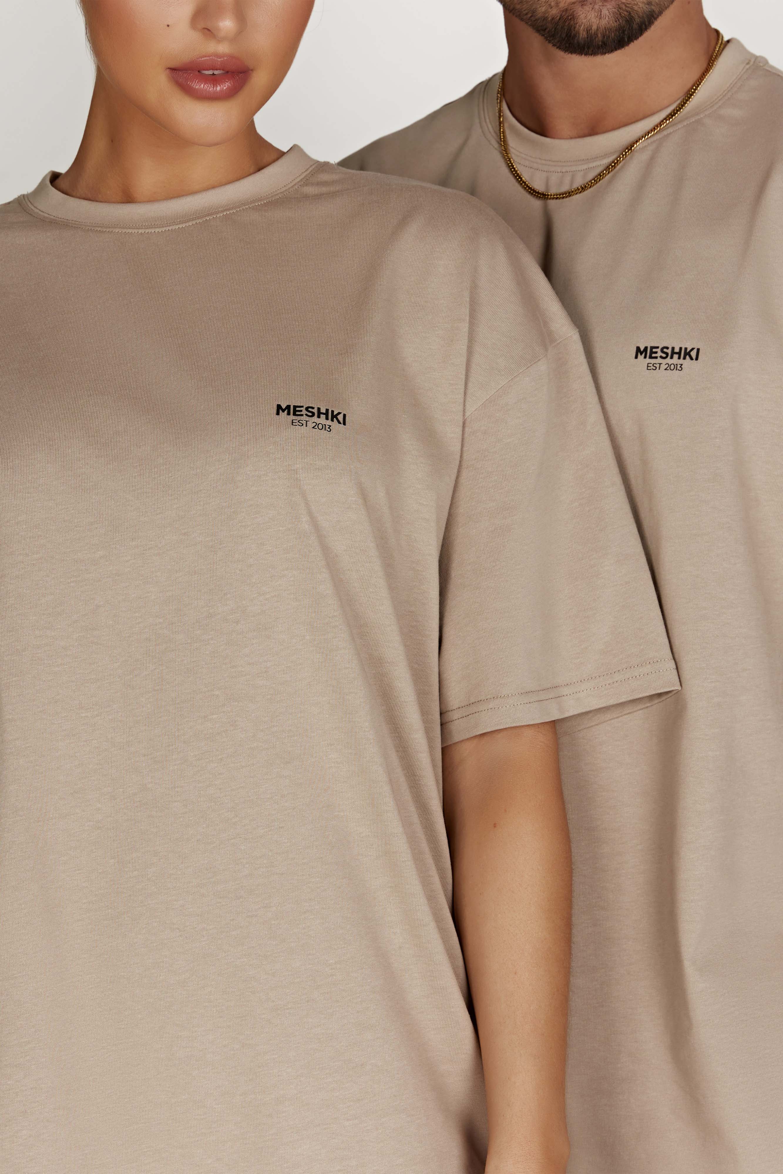 Jaimie Oversized Unisex Tee - Cement