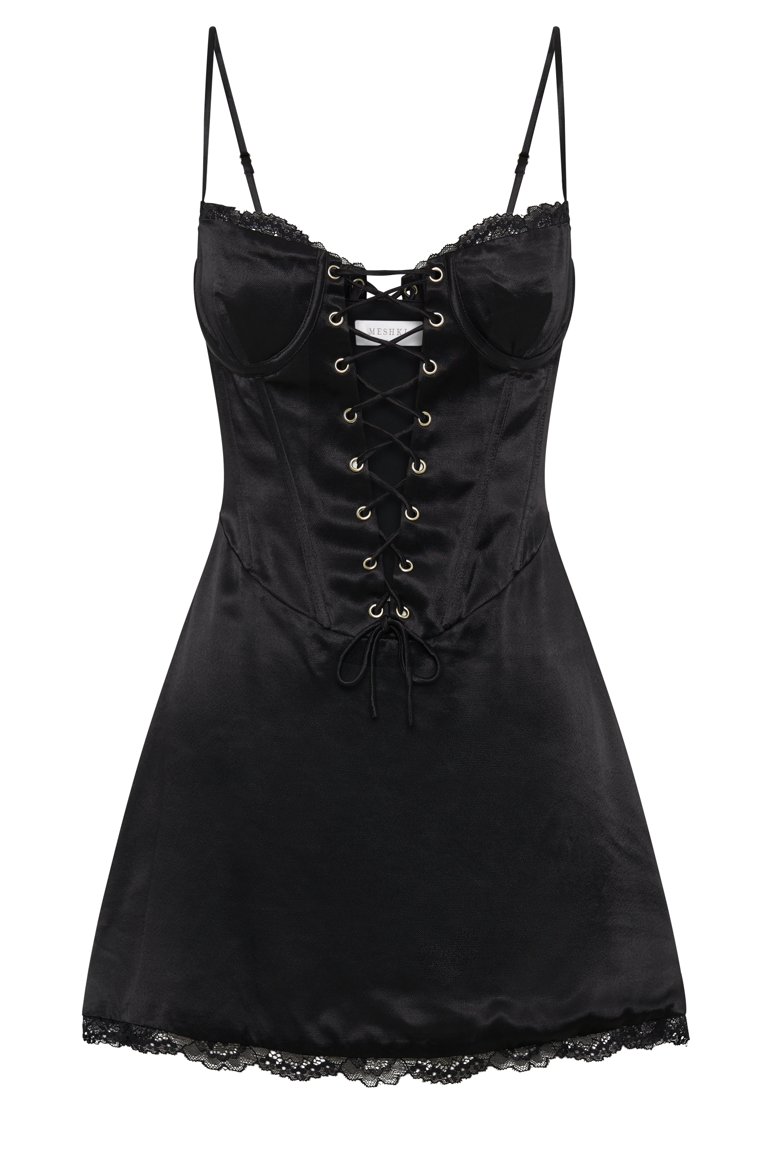 Kalila Corset Mini Dress - Black