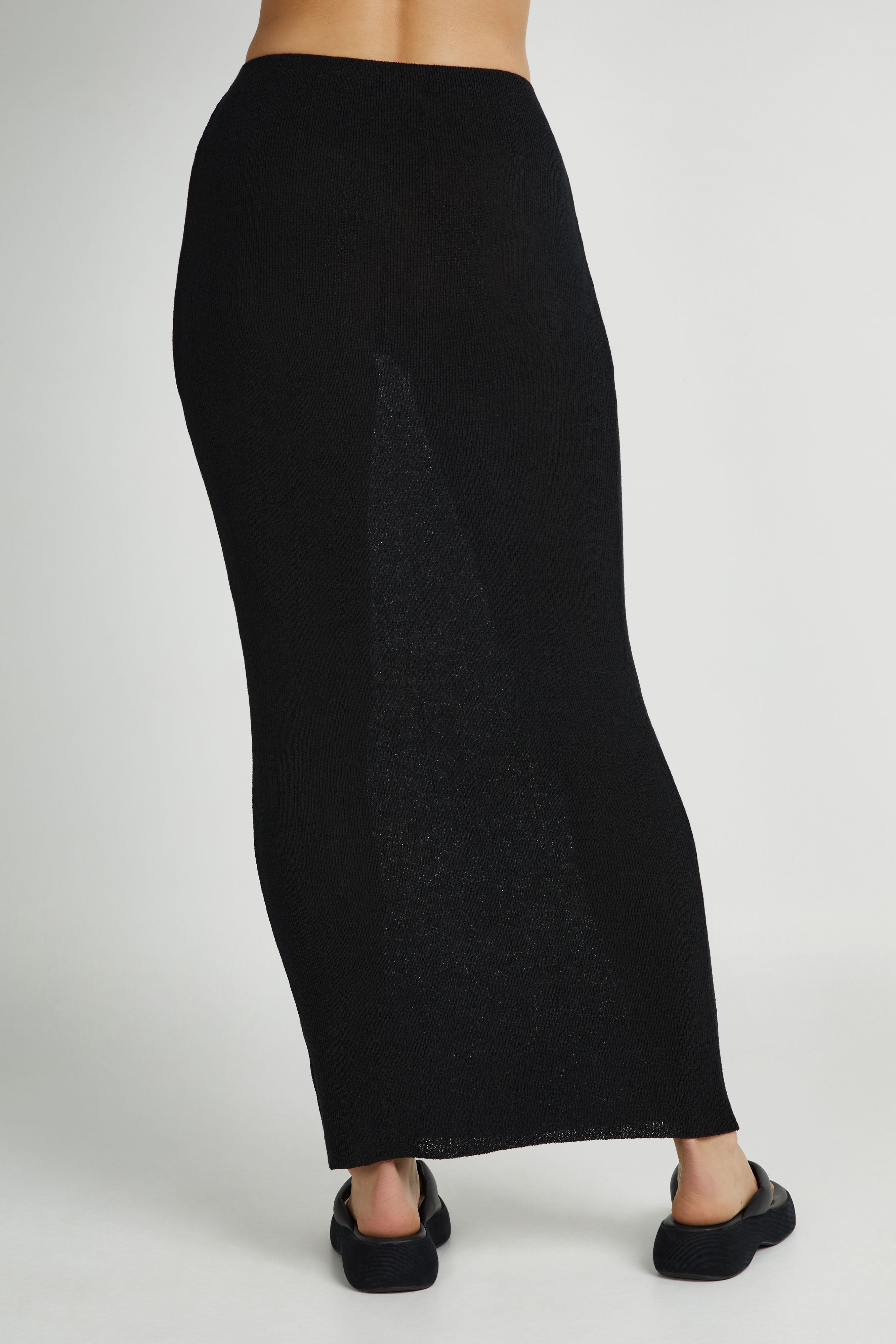 Maribelle Knit Maxi Skirt - Black