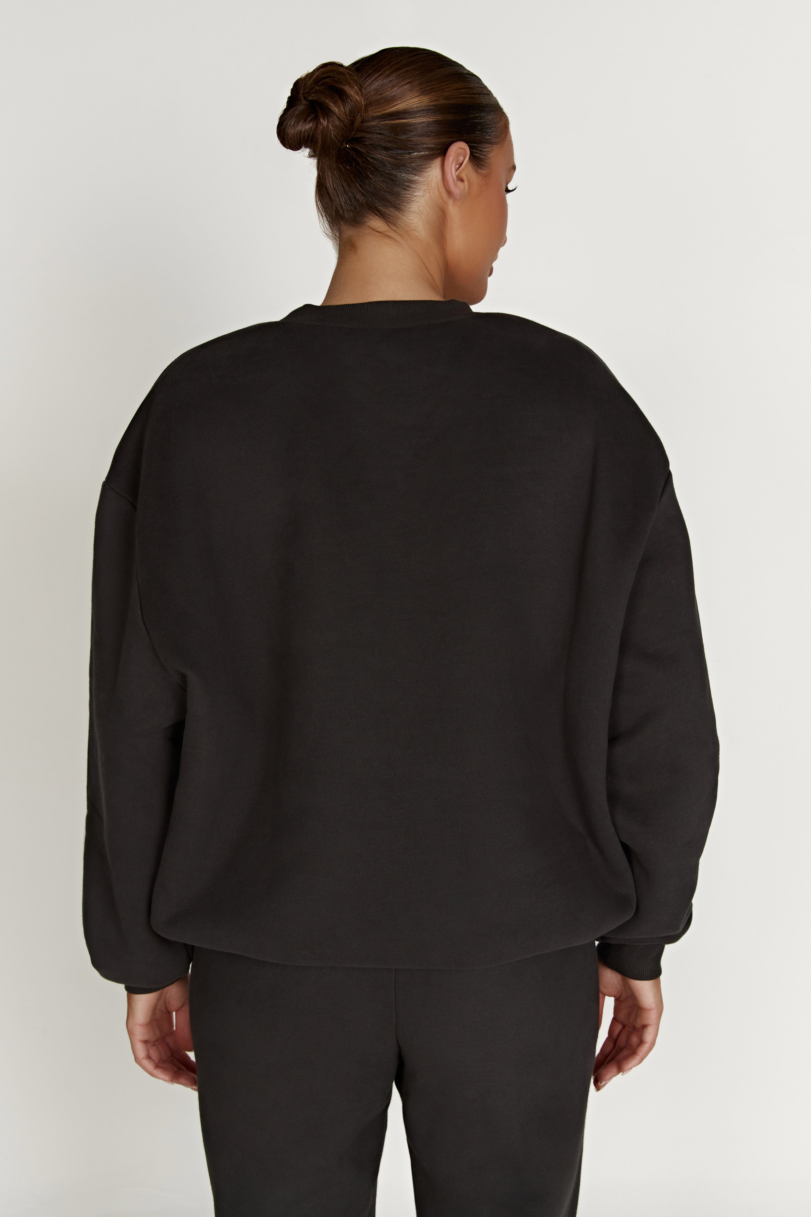 Phoenix Oversized Unisex Crewneck Jumper - Dusk Black