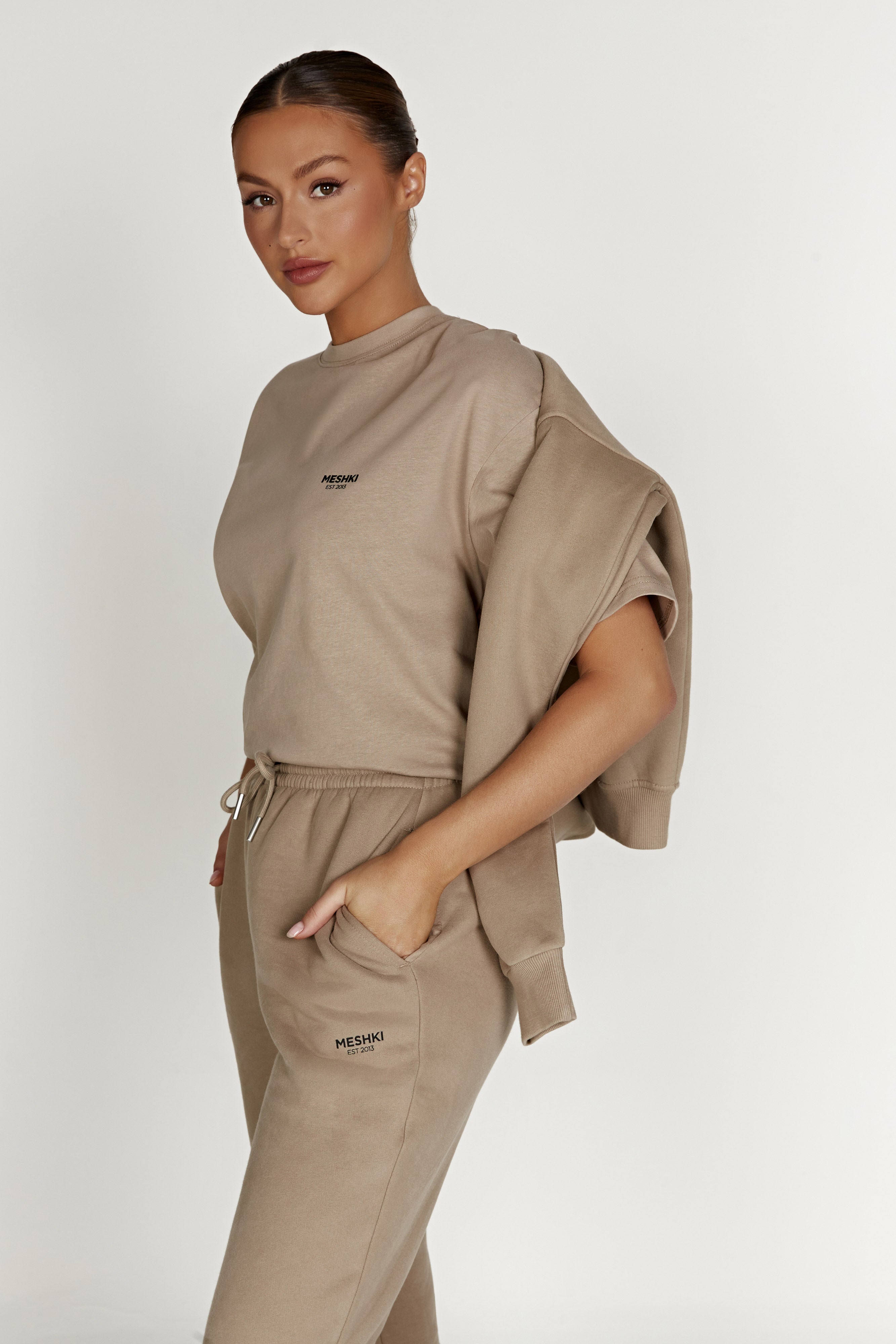 Jaimie Oversized Unisex Tee - Cement