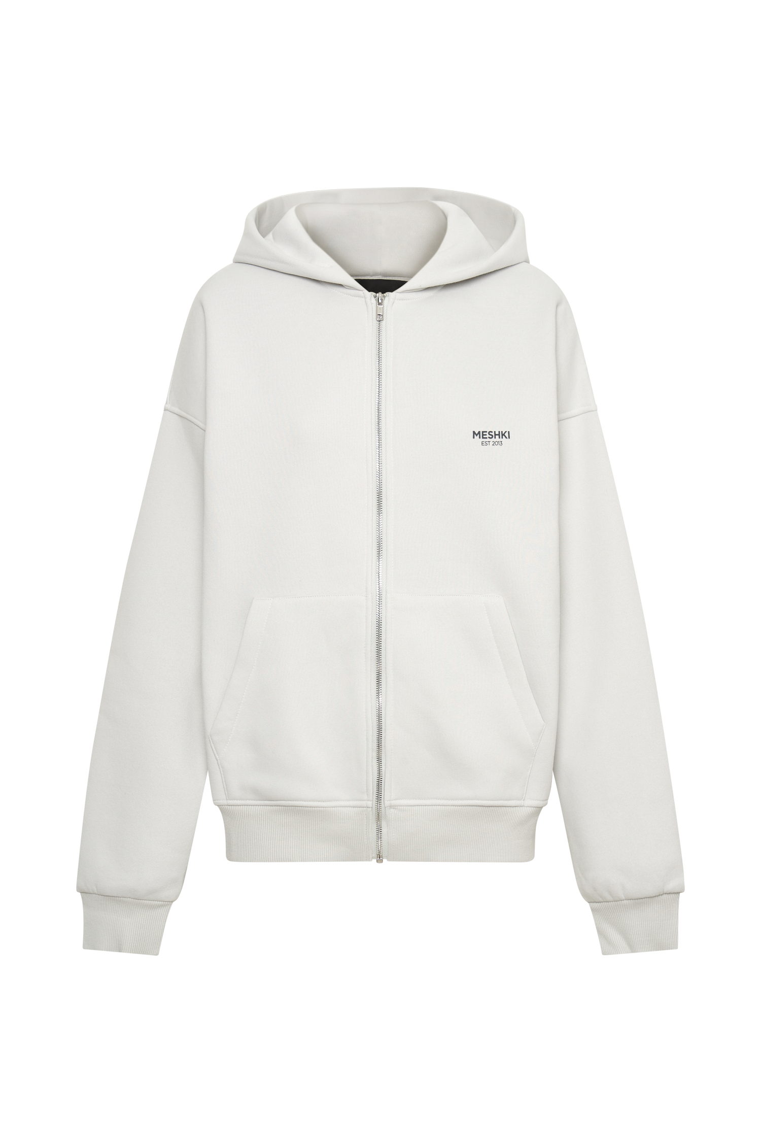 Corrie Unisex Zip Through Hoodie - Smoke Grey